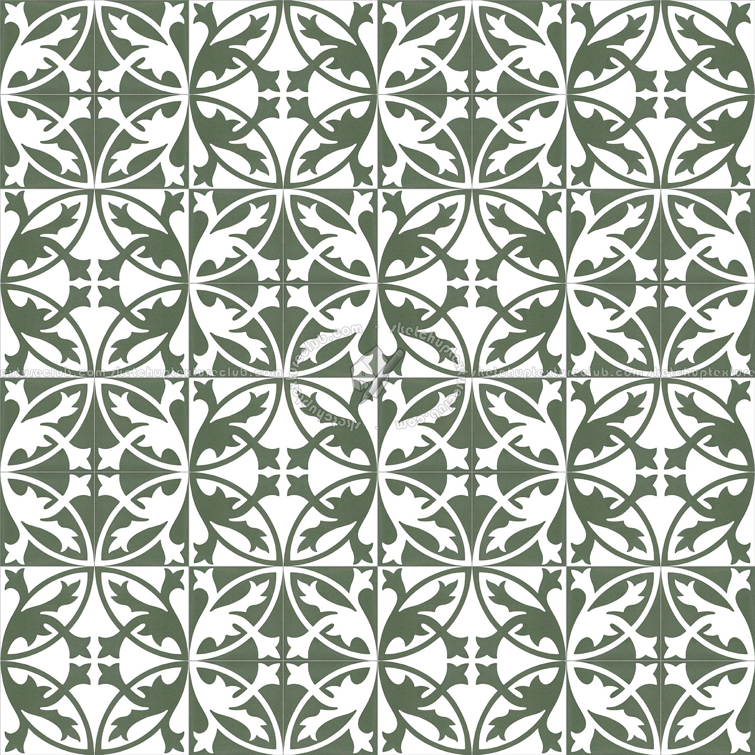 Textures   -   ARCHITECTURE   -   TILES INTERIOR   -   Cement - Encaustic   -   Encaustic  - Traditional encaustic cement ornate tile texture seamless 13517 (seamless)