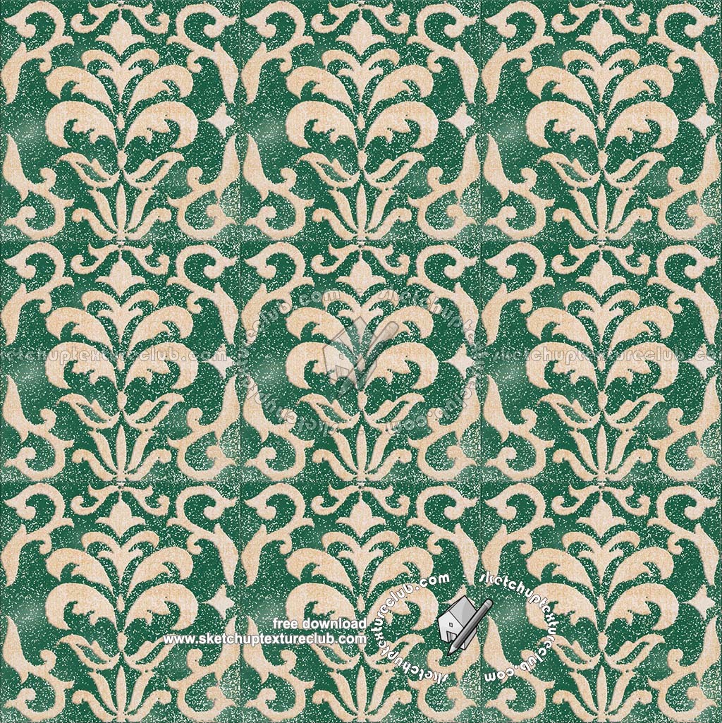 Textures   -   ARCHITECTURE   -   TILES INTERIOR   -   Ornate tiles   -   Mixed patterns  - Relief ornate ceramic tile texture seamless 20333 (seamless)