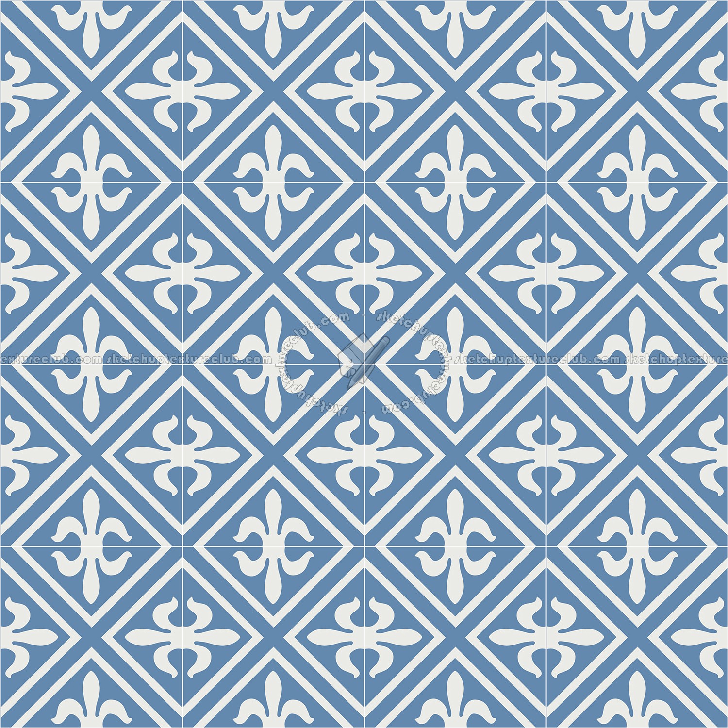 Textures   -   ARCHITECTURE   -   TILES INTERIOR   -   Cement - Encaustic   -   Victorian  - Victorian cement floor tile texture seamless 13737 (seamless)