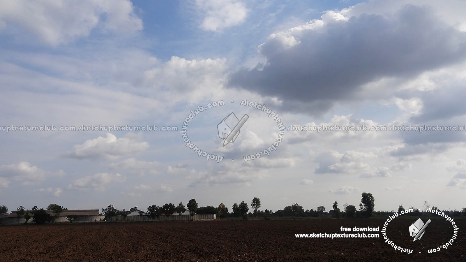 Textures   -   BACKGROUNDS & LANDSCAPES   -   SKY & CLOUDS  - Cloudy sky in the early morning with countryside background 18552