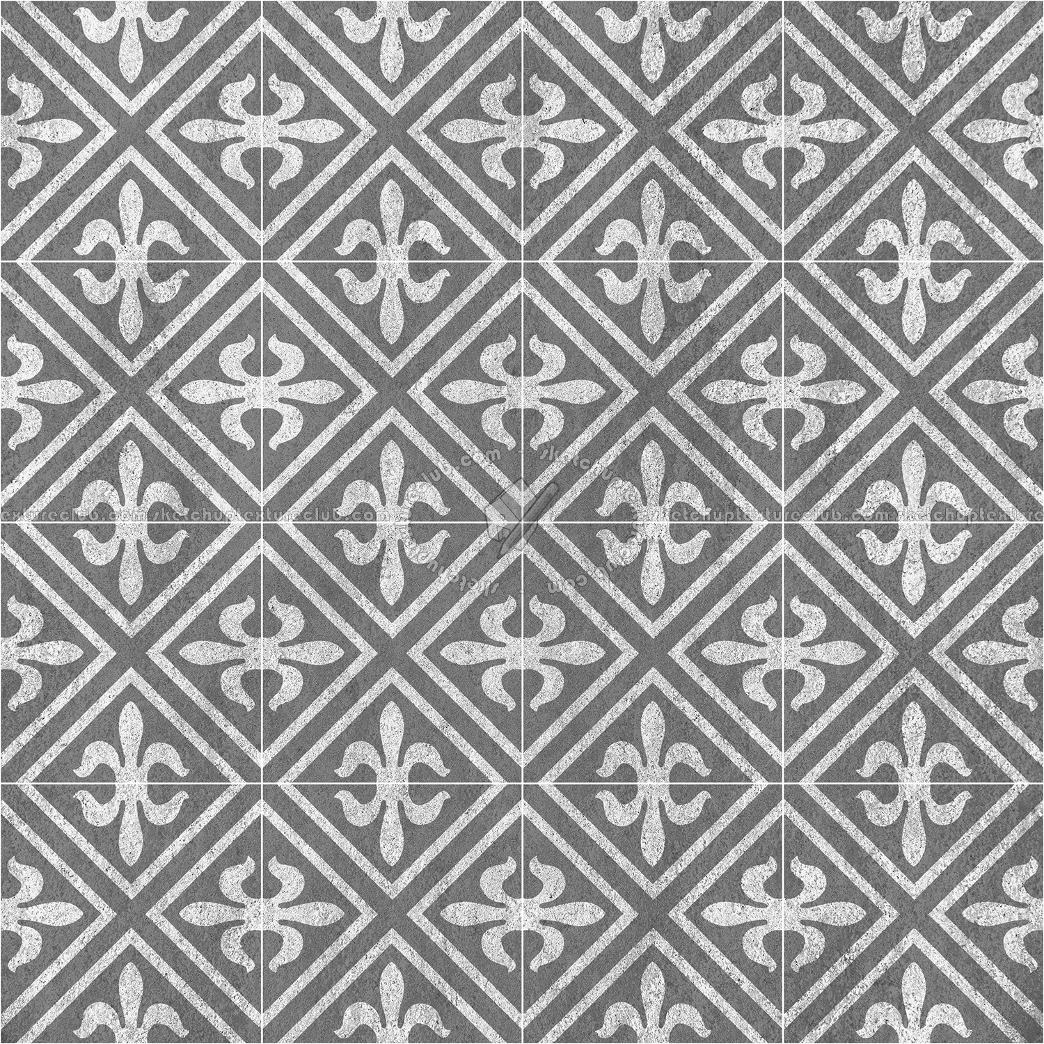 Textures   -   ARCHITECTURE   -   TILES INTERIOR   -   Cement - Encaustic   -   Victorian  - Victorian cement floor tile texture seamless 13738 (seamless)