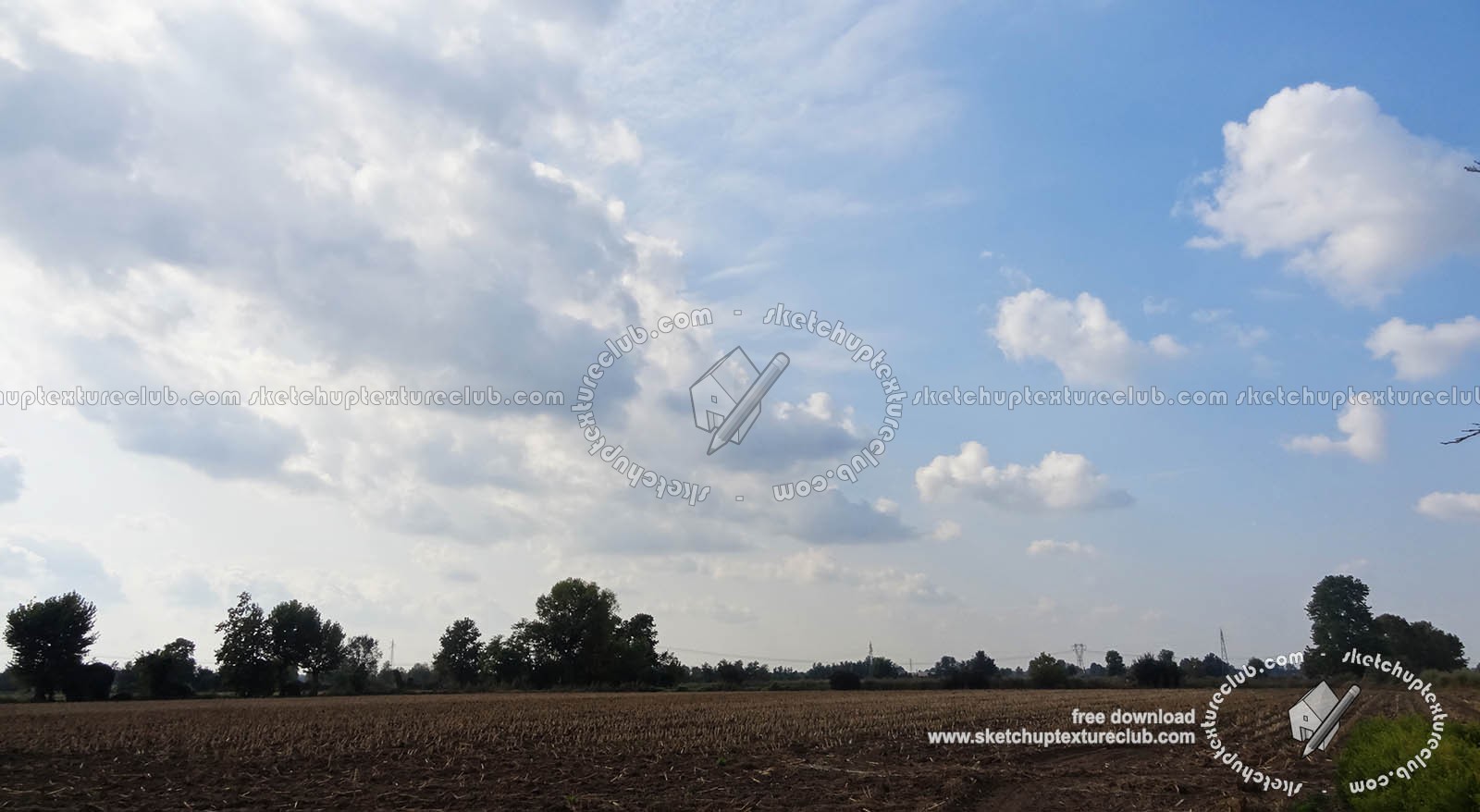 Textures   -   BACKGROUNDS & LANDSCAPES   -   SKY & CLOUDS  - Cloudy sky in the early morning with countryside background 18553