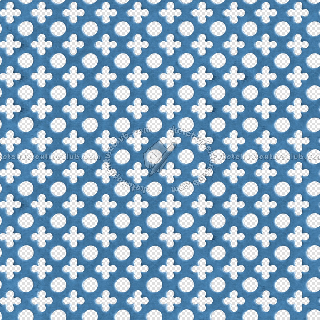 Textures   -   MATERIALS   -   METALS   -   Perforated  - Light blue perforated metal texture seamless 10557 (seamless)