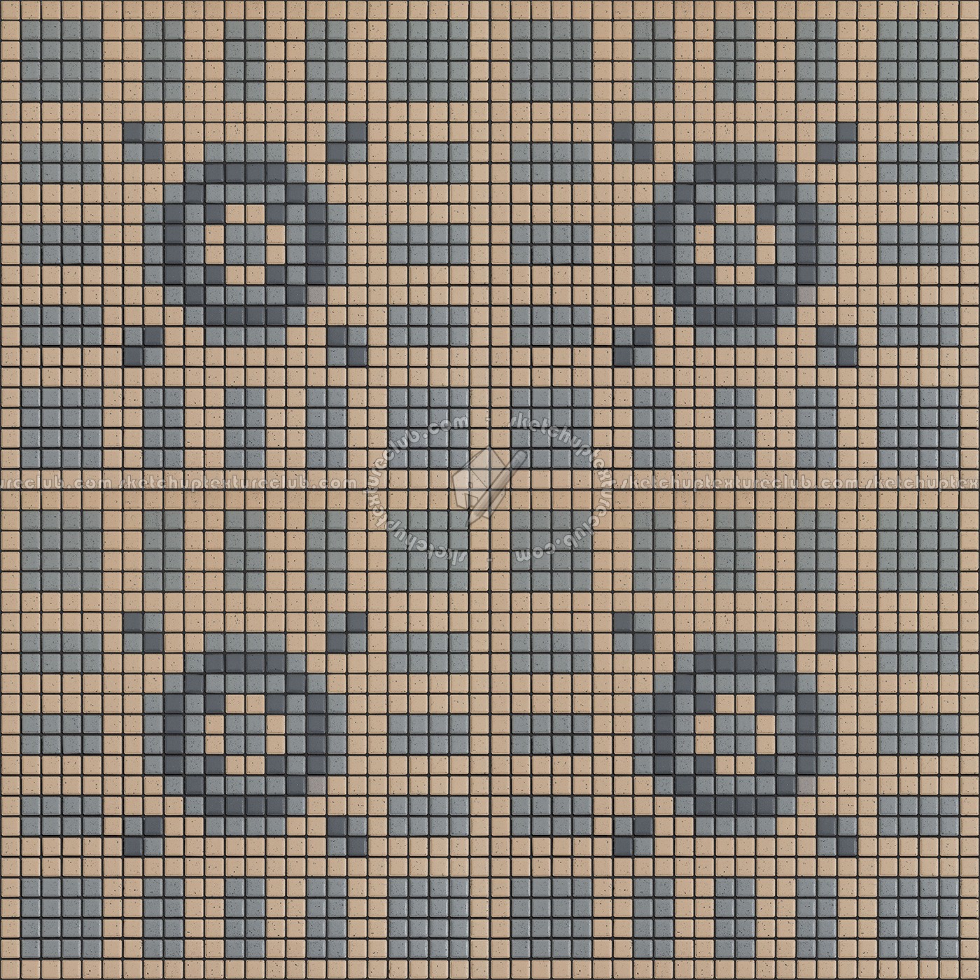 Textures   -   ARCHITECTURE   -   TILES INTERIOR   -   Mosaico   -   Classic format   -   Patterned  - Mosaico patterned tiles texture seamless 15111 (seamless)