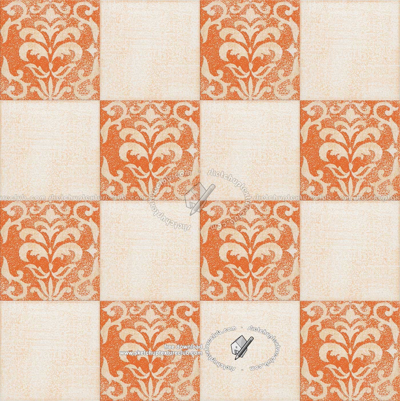 Textures   -   ARCHITECTURE   -   TILES INTERIOR   -   Ornate tiles   -   Mixed patterns  - Relief ornate ceramic tile texture seamless 20335 (seamless)