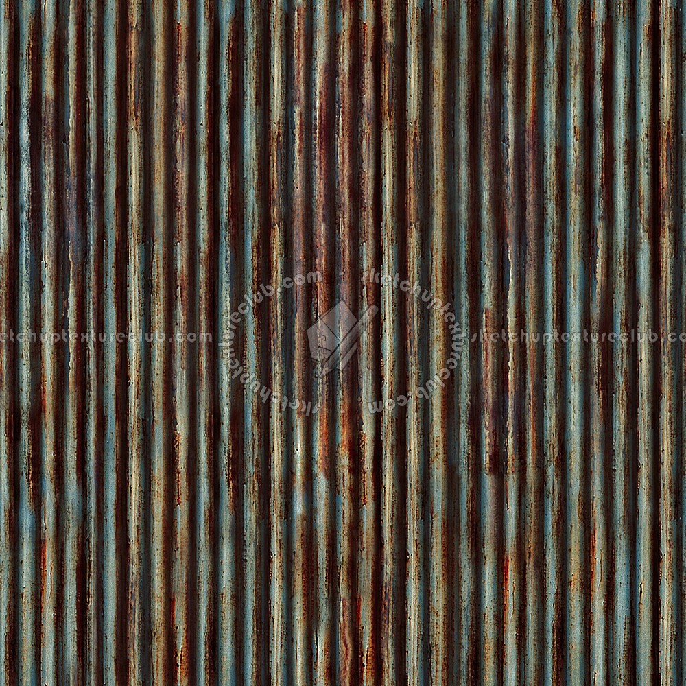 Textures   -   MATERIALS   -   METALS   -   Corrugated  - Dirty rusted corrugated metal texture seamless 10004 (seamless)