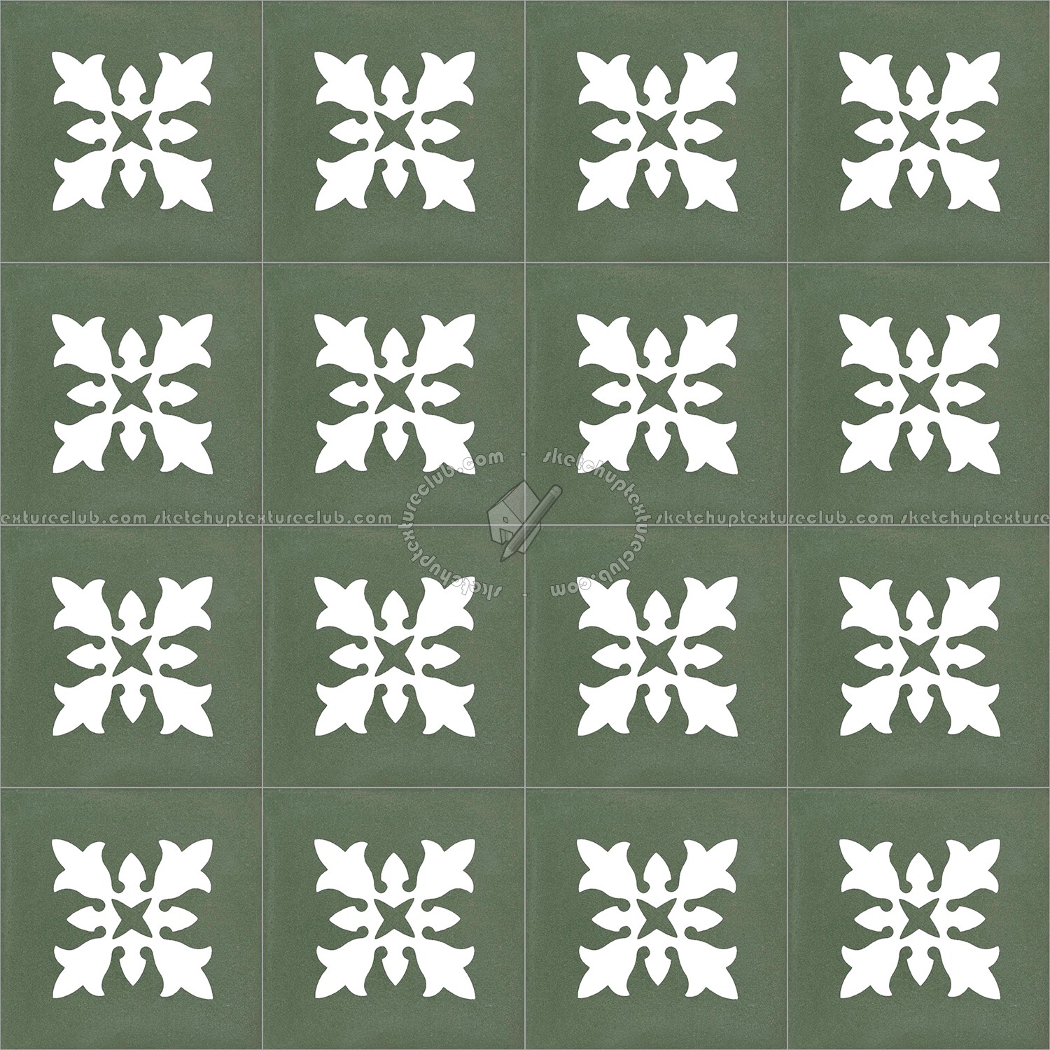 Textures   -   ARCHITECTURE   -   TILES INTERIOR   -   Cement - Encaustic   -   Encaustic  - Traditional encaustic cement ornate tile texture seamless 13521 (seamless)