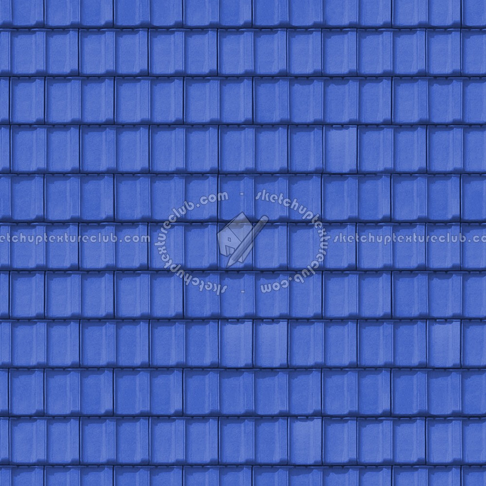 Textures   -   ARCHITECTURE   -   ROOFINGS   -   Clay roofs  - Blue clay roofing texture seamless 03427 (seamless)