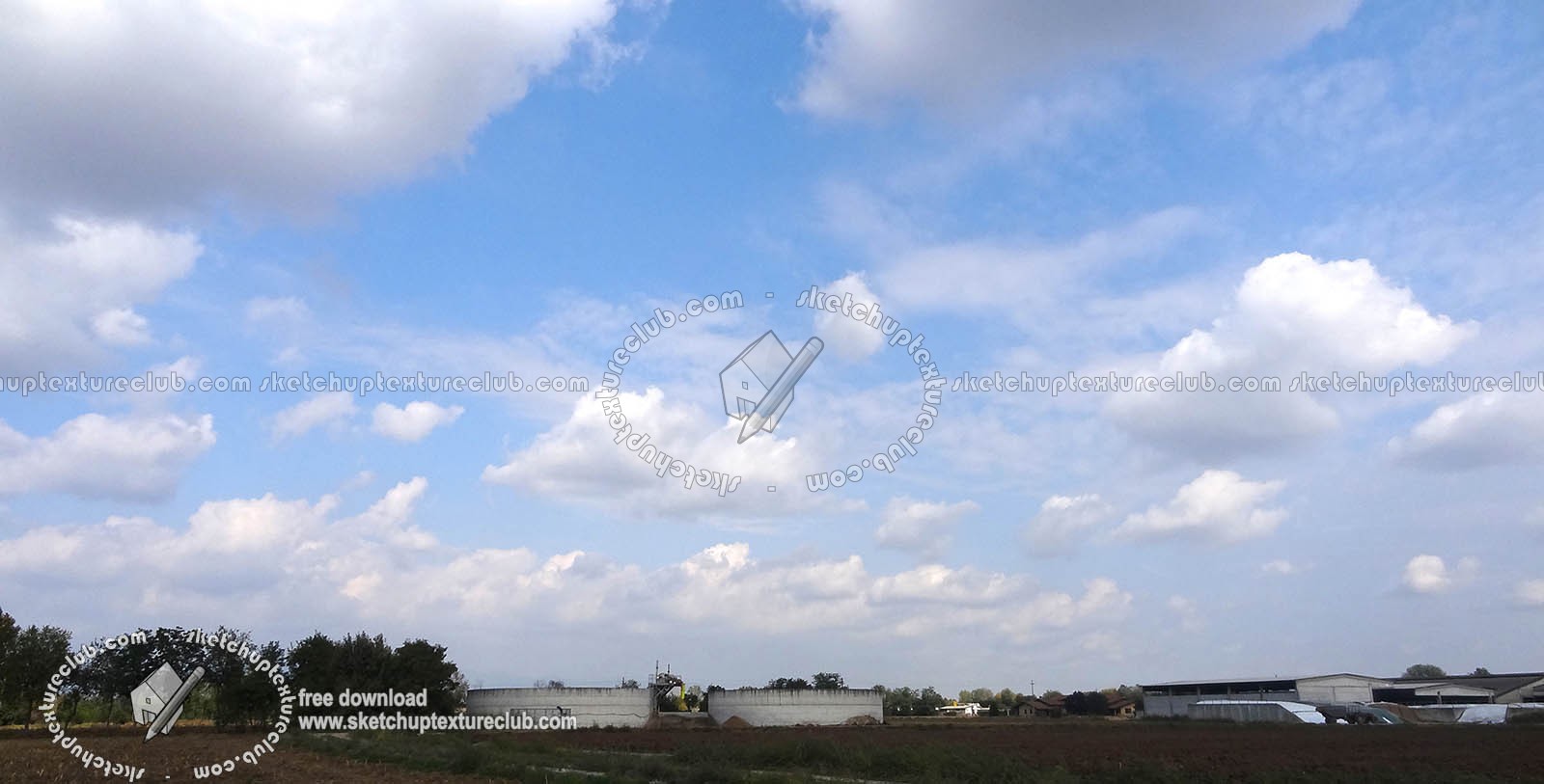 Textures   -   BACKGROUNDS & LANDSCAPES   -   SKY & CLOUDS  - Cloudy sky in the morning with countryside background 18556