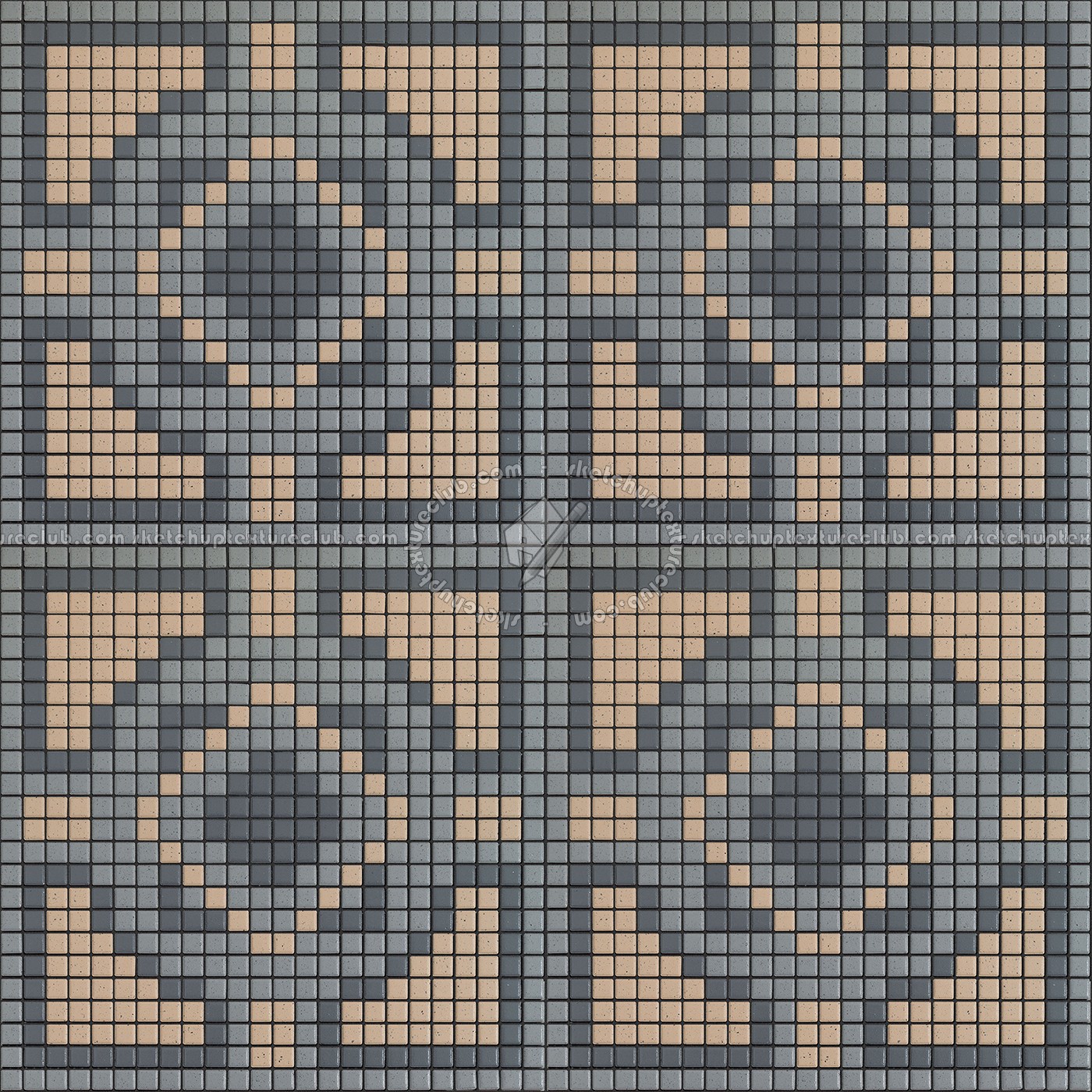 Textures   -   ARCHITECTURE   -   TILES INTERIOR   -   Mosaico   -   Classic format   -   Patterned  - Mosaico patterned tiles texture seamless 15114 (seamless)