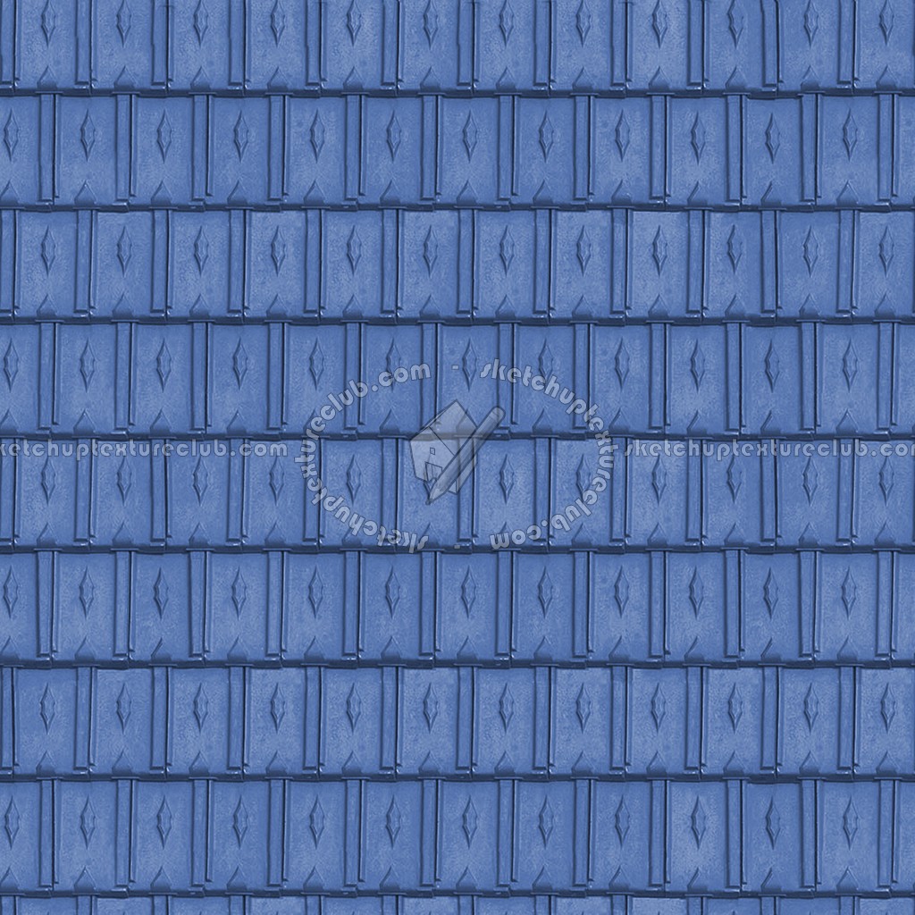 Textures   -   ARCHITECTURE   -   ROOFINGS   -   Clay roofs  - Blue clay roofing Montchanin texture seamless 03429 (seamless)
