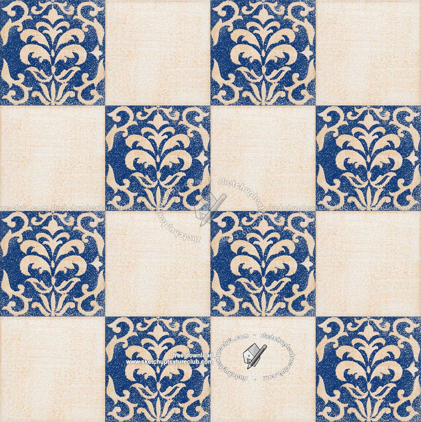 Textures   -   ARCHITECTURE   -   TILES INTERIOR   -   Ornate tiles   -   Mixed patterns  - Relief ornate ceramic tile texture seamless 20339 (seamless)