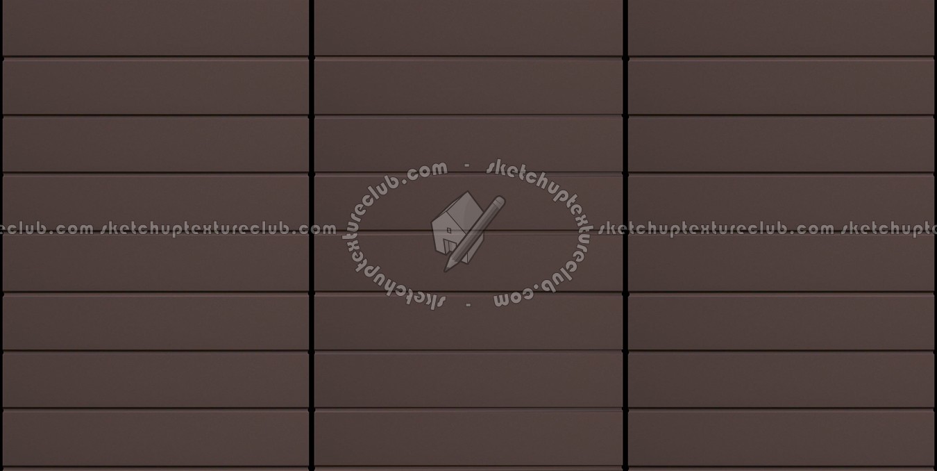 Textures   -   MATERIALS   -   METALS   -   Facades claddings  - Brown metal facade cladding texture seamless 10189 (seamless)