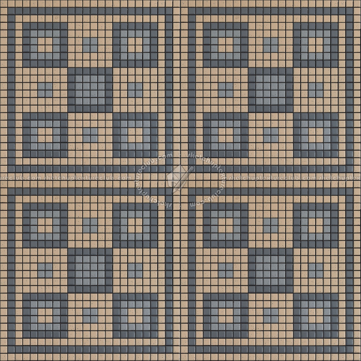 Textures   -   ARCHITECTURE   -   TILES INTERIOR   -   Mosaico   -   Classic format   -   Patterned  - Mosaico patterned tiles texture seamless 15116 (seamless)