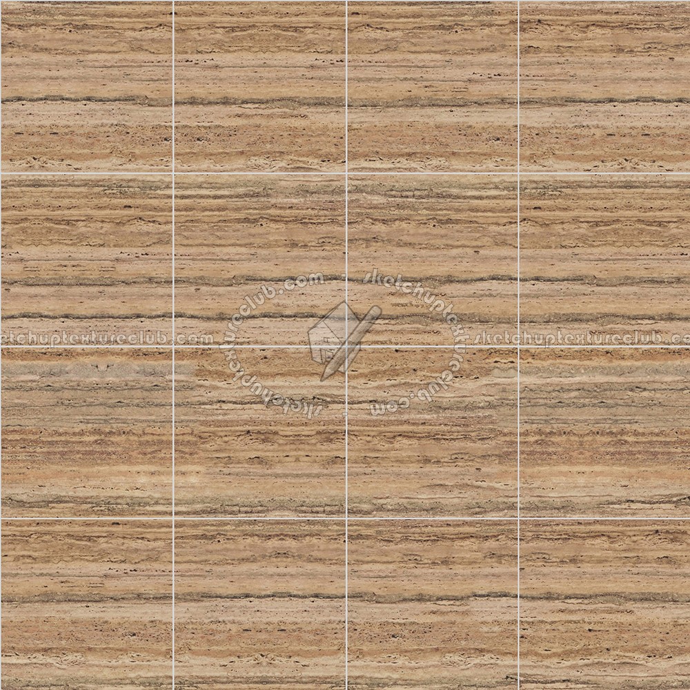 Textures   -   ARCHITECTURE   -   TILES INTERIOR   -   Marble tiles   -   Travertine  - Walnut travertine floor tile texture seamless 14750 (seamless)