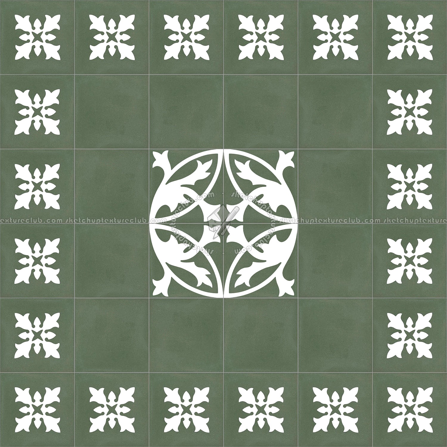 Textures   -   ARCHITECTURE   -   TILES INTERIOR   -   Cement - Encaustic   -   Encaustic  - Traditional encaustic cement ornate tile texture seamless 13526 (seamless)