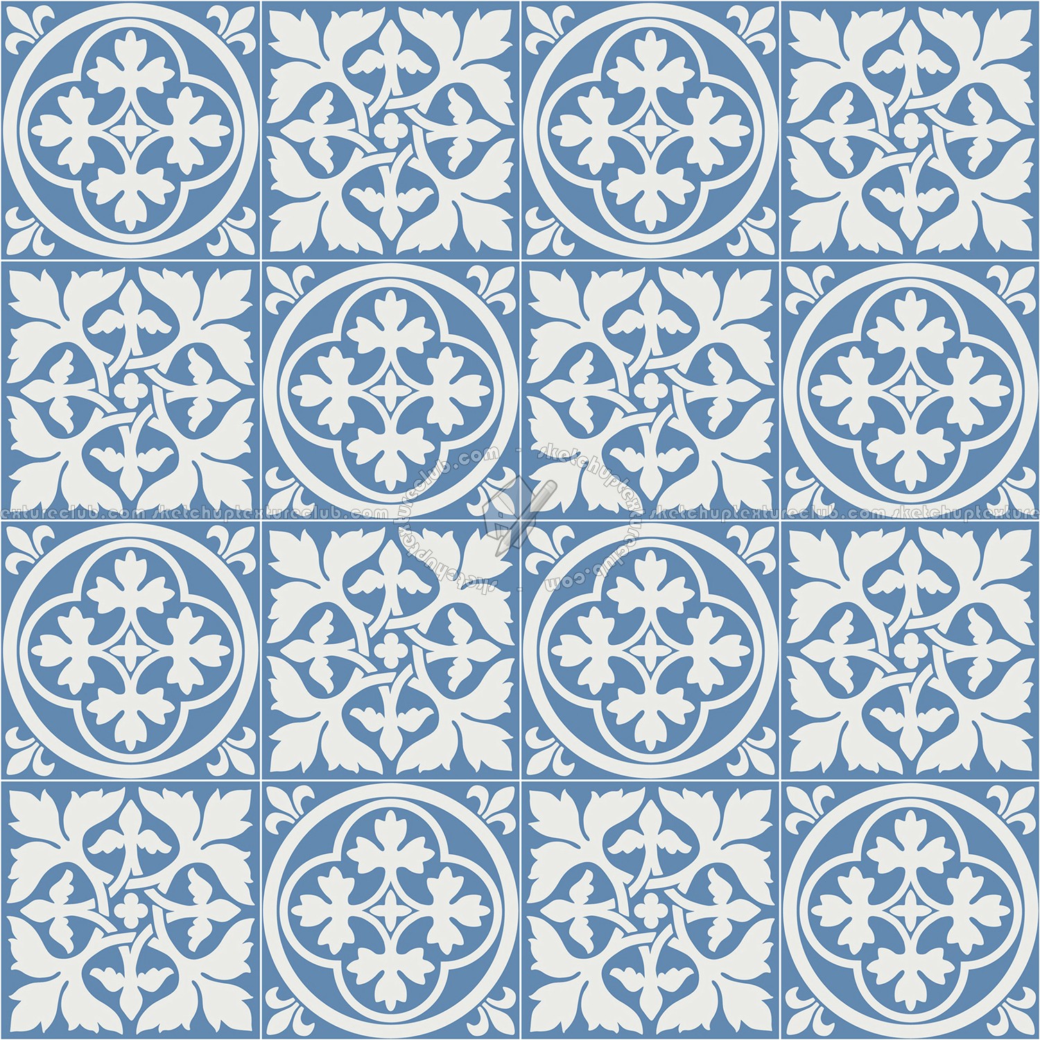 Textures   -   ARCHITECTURE   -   TILES INTERIOR   -   Cement - Encaustic   -   Victorian  - Victorian cement floor tile texture seamless 13745 (seamless)