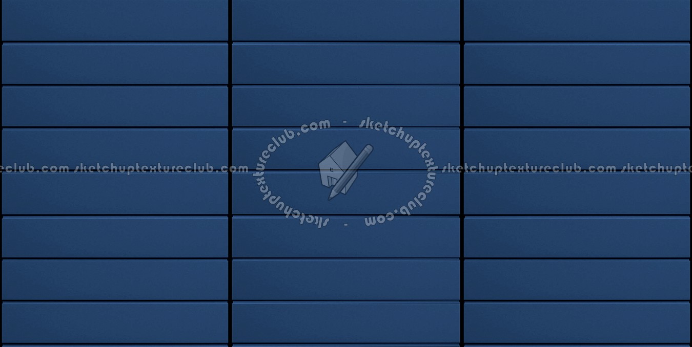Textures   -   MATERIALS   -   METALS   -   Facades claddings  - Blue metal facade cladding texture seamless 10191 (seamless)