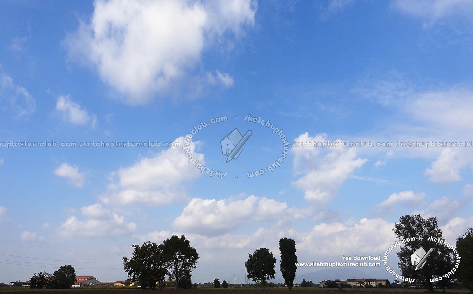 Textures   -   BACKGROUNDS & LANDSCAPES   -   SKY & CLOUDS  - Cloudy sky in the morning with countryside background 18560
