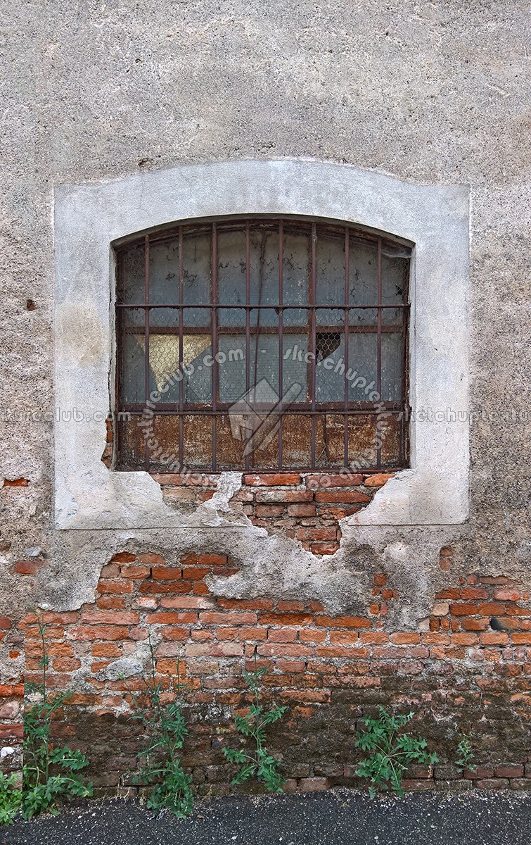 Textures   -   ARCHITECTURE   -   BUILDINGS   -   Windows   -   mixed windows  - Old windows glass blocks broken texture 17416