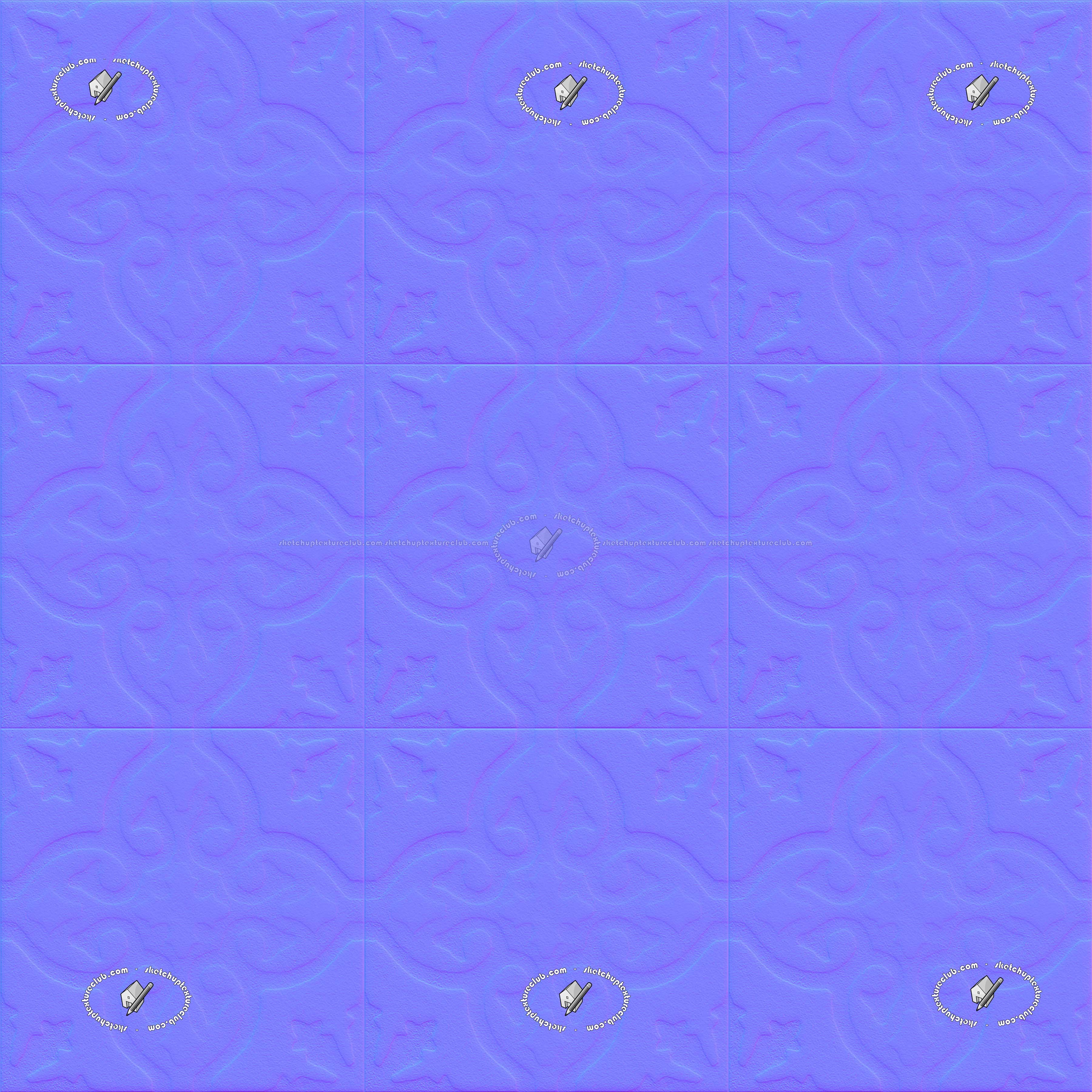 Textures   -   ARCHITECTURE   -   TILES INTERIOR   -   Cement - Encaustic   -   Cement  - Cement concrete tile texture seamless 20874 - Normal