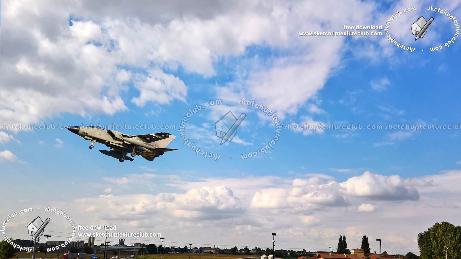 Textures   -   BACKGROUNDS & LANDSCAPES   -   SKY & CLOUDS  - Sky background and tornado airplane in the landing 18793