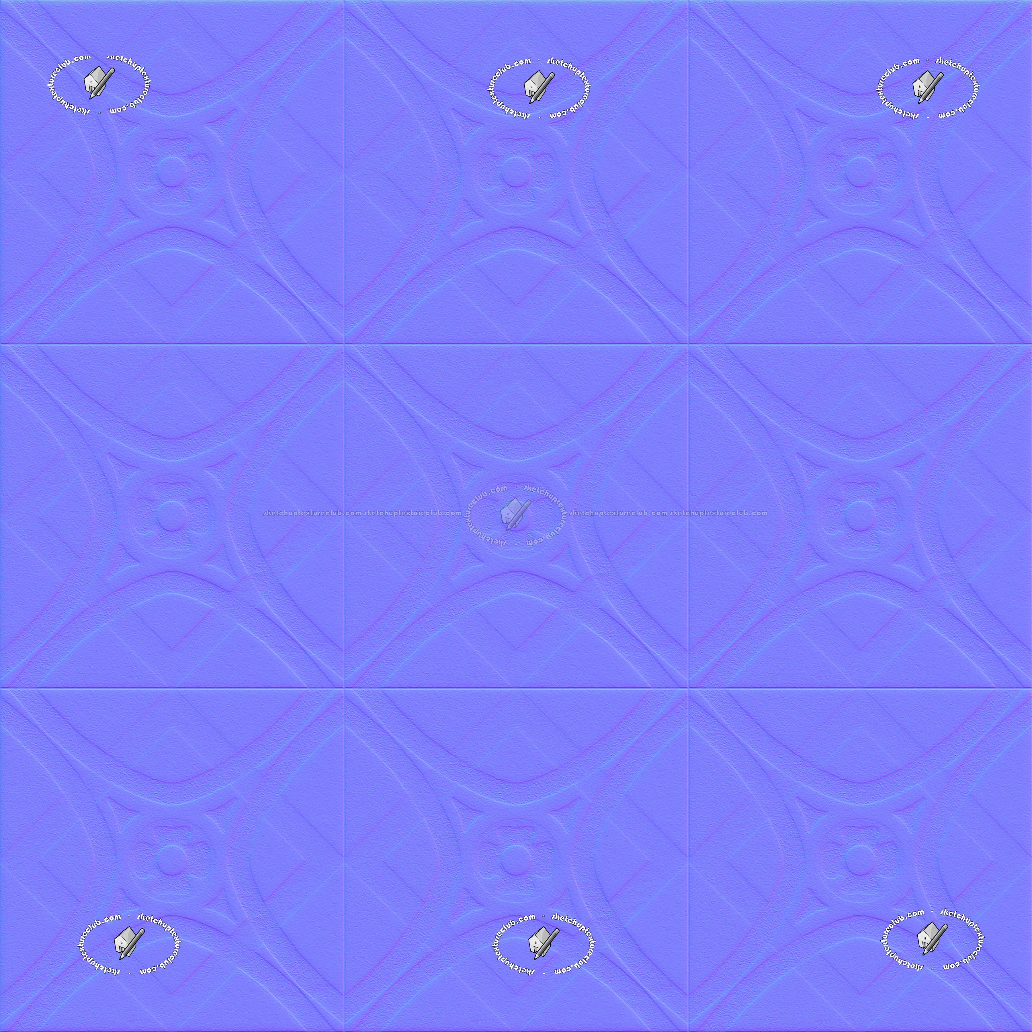 Textures   -   ARCHITECTURE   -   TILES INTERIOR   -   Cement - Encaustic   -   Cement  - Cement concrete tile texture seamless 20875 - Normal