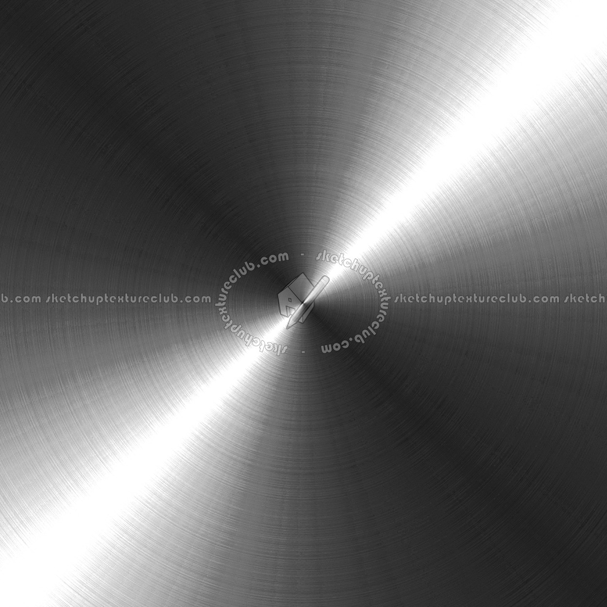 Textures   -   MATERIALS   -   METALS   -   Brushed metals  - Circular brushed stainless metal texture 09899