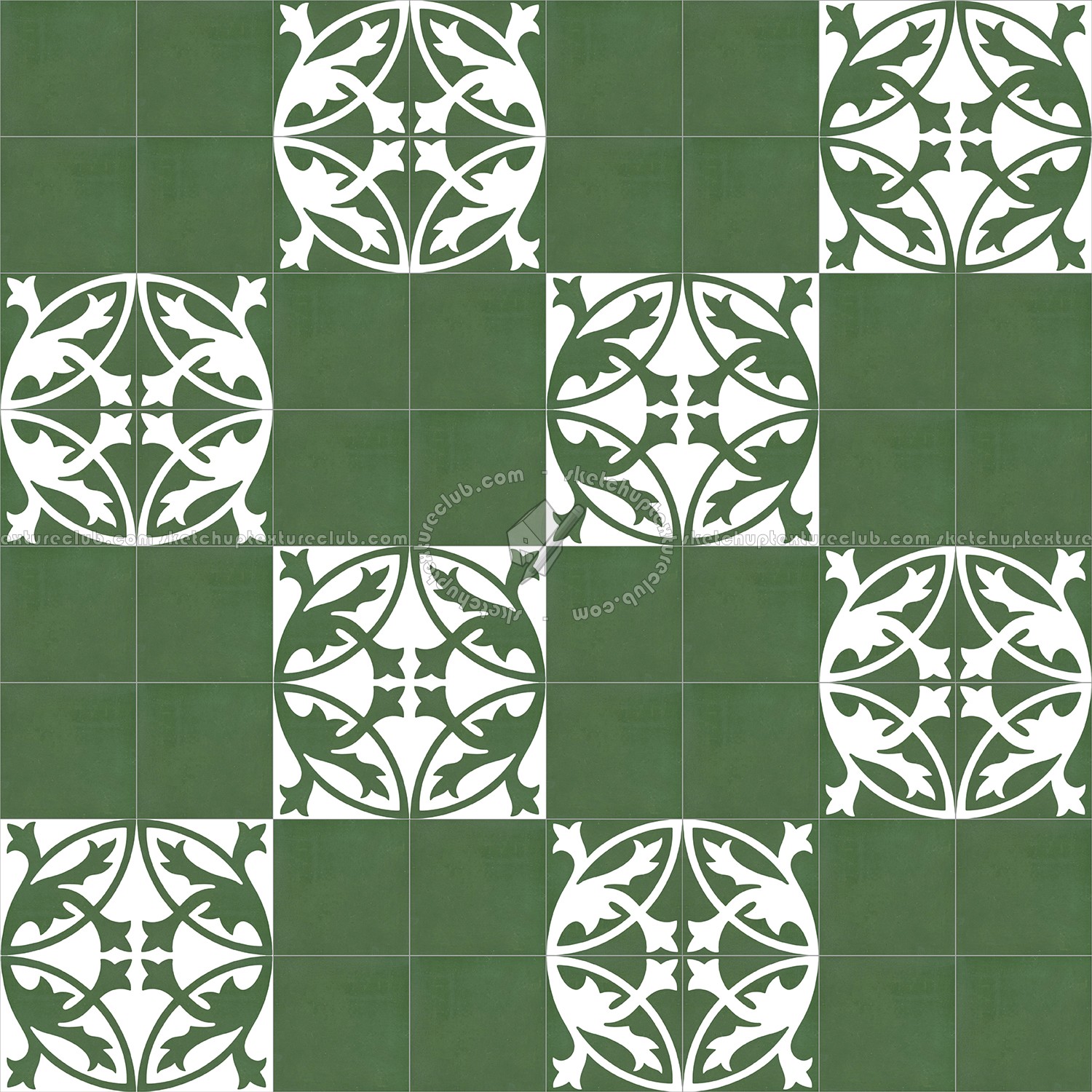 Textures   -   ARCHITECTURE   -   TILES INTERIOR   -   Cement - Encaustic   -   Encaustic  - Traditional encaustic cement ornate tile texture seamless 13530 (seamless)