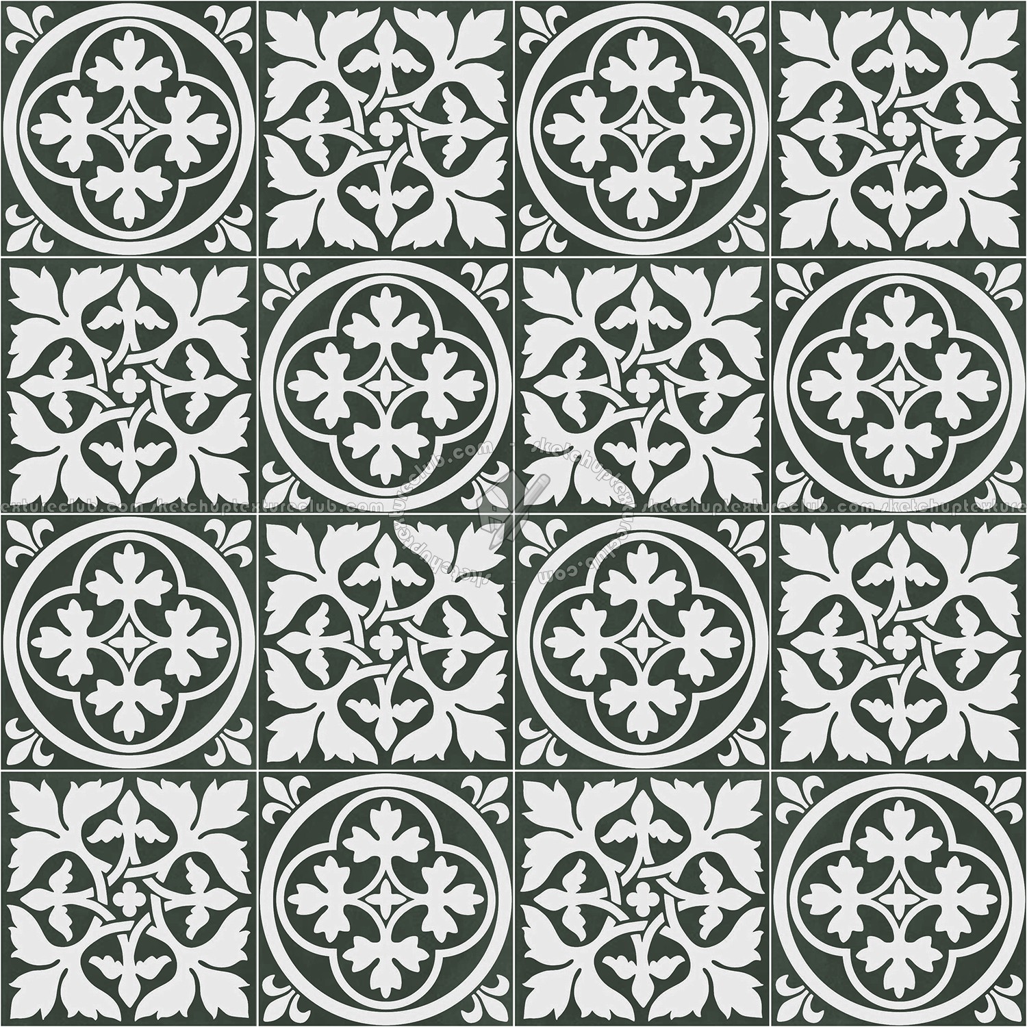 Textures   -   ARCHITECTURE   -   TILES INTERIOR   -   Cement - Encaustic   -   Victorian  - Victorian cement floor tile texture seamless 13749 (seamless)