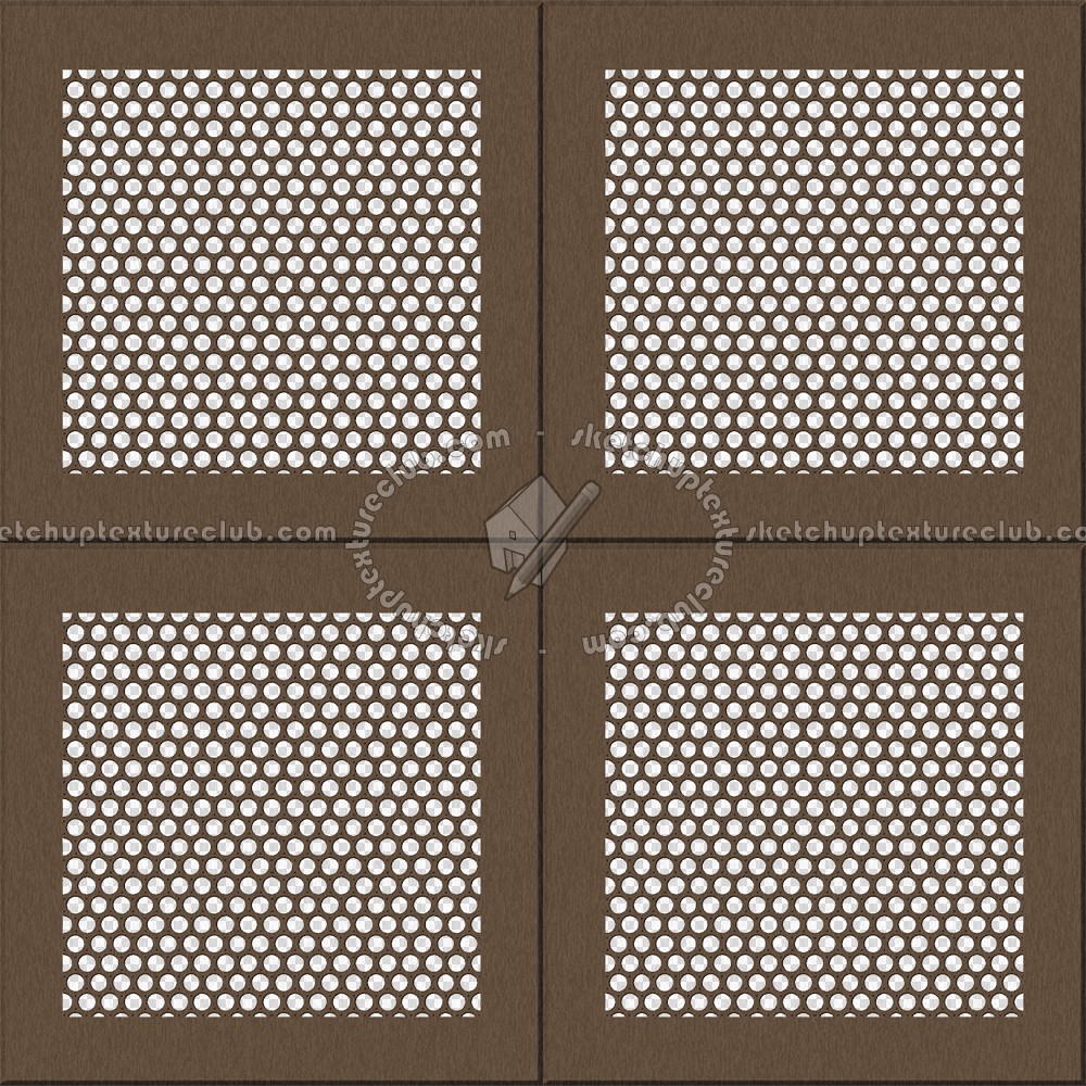 Textures   -   MATERIALS   -   METALS   -   Perforated  - Brown ceiling perforated metal texture seamless 10569 (seamless)