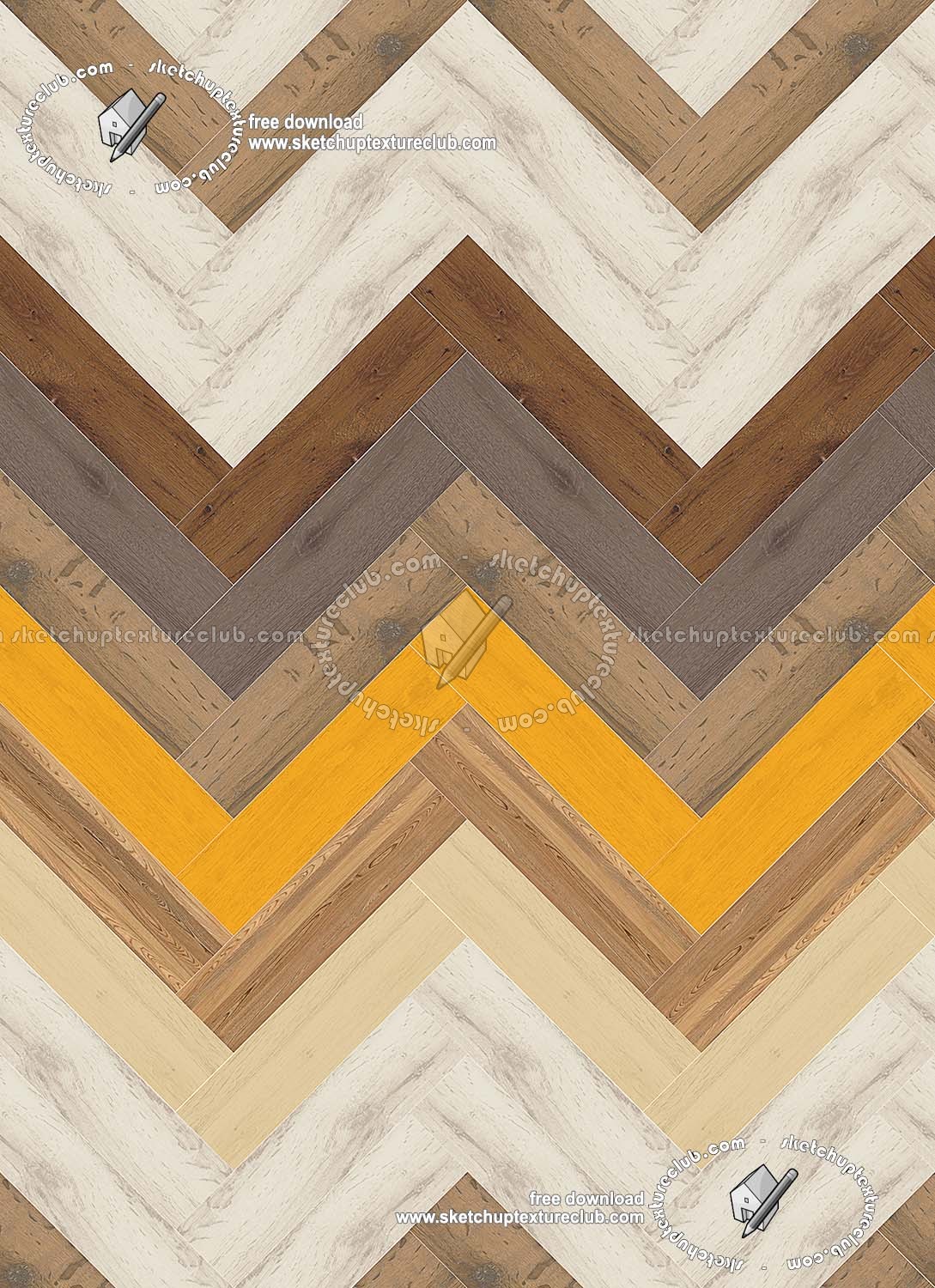 Textures   -   ARCHITECTURE   -   WOOD FLOORS   -   Parquet colored  - Herringbone colored parquet texture seamless 19619 (seamless)