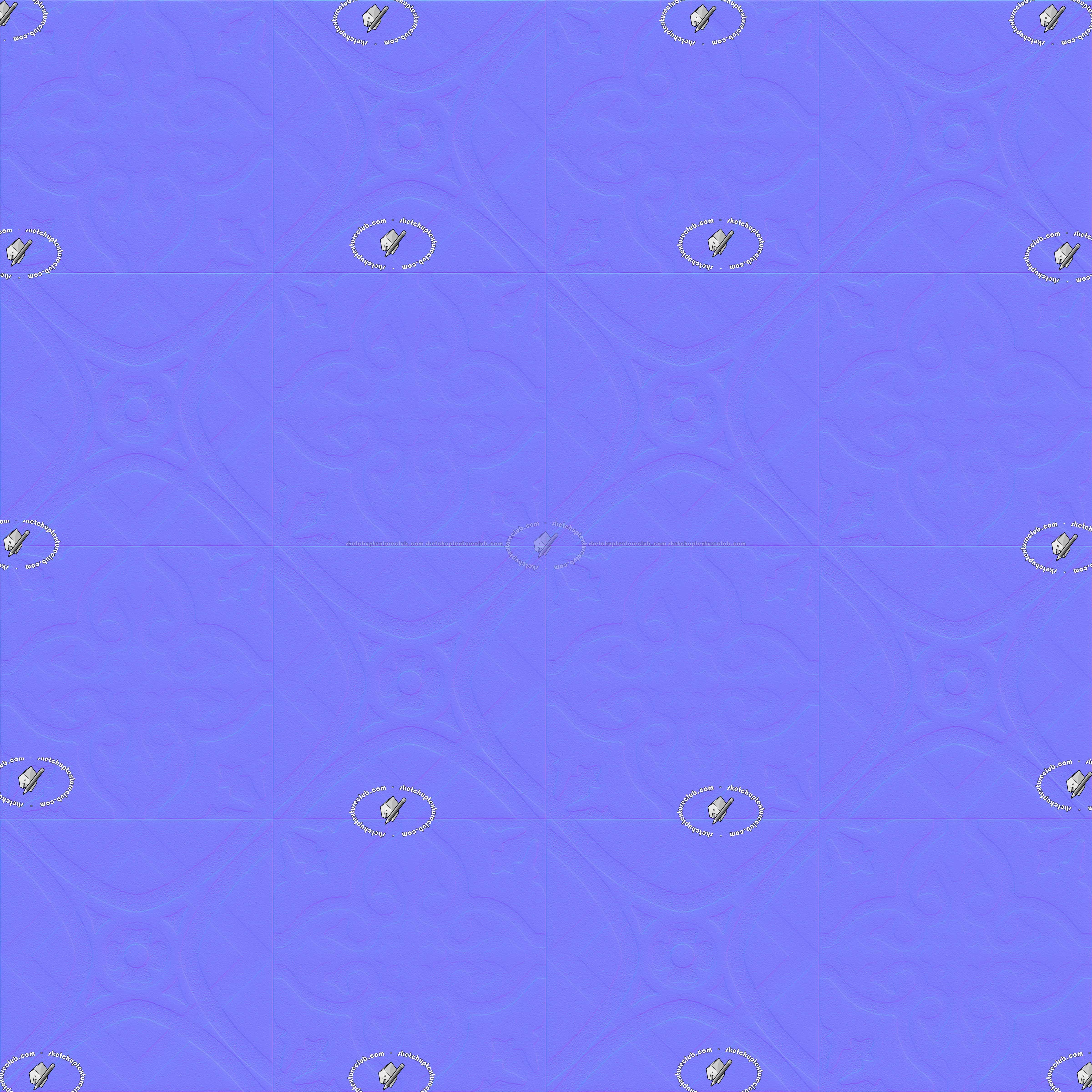 Textures   -   ARCHITECTURE   -   TILES INTERIOR   -   Cement - Encaustic   -   Cement  - Cement concrete tile texture seamless 21050 - Normal