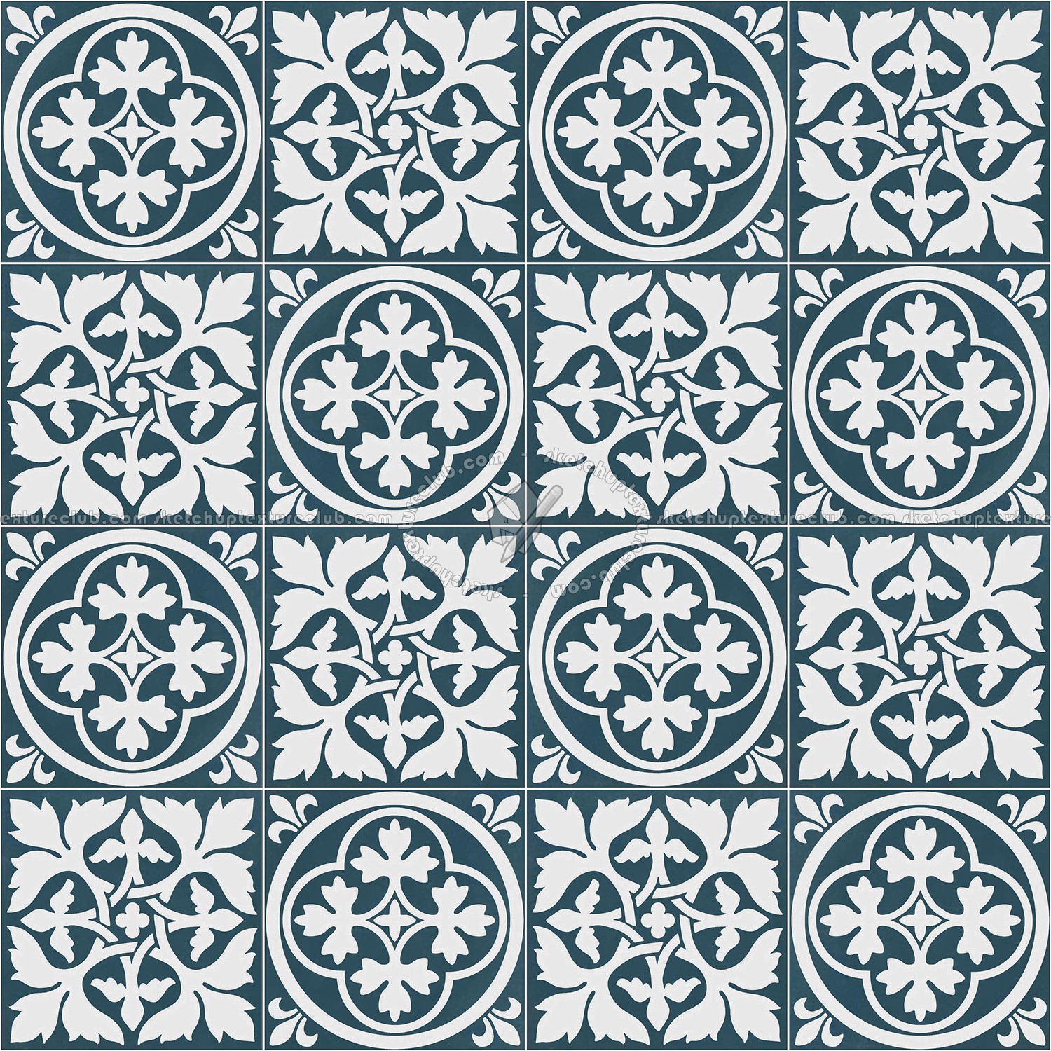 Textures   -   ARCHITECTURE   -   TILES INTERIOR   -   Cement - Encaustic   -   Victorian  - Victorian cement floor tile texture seamless 13751 (seamless)