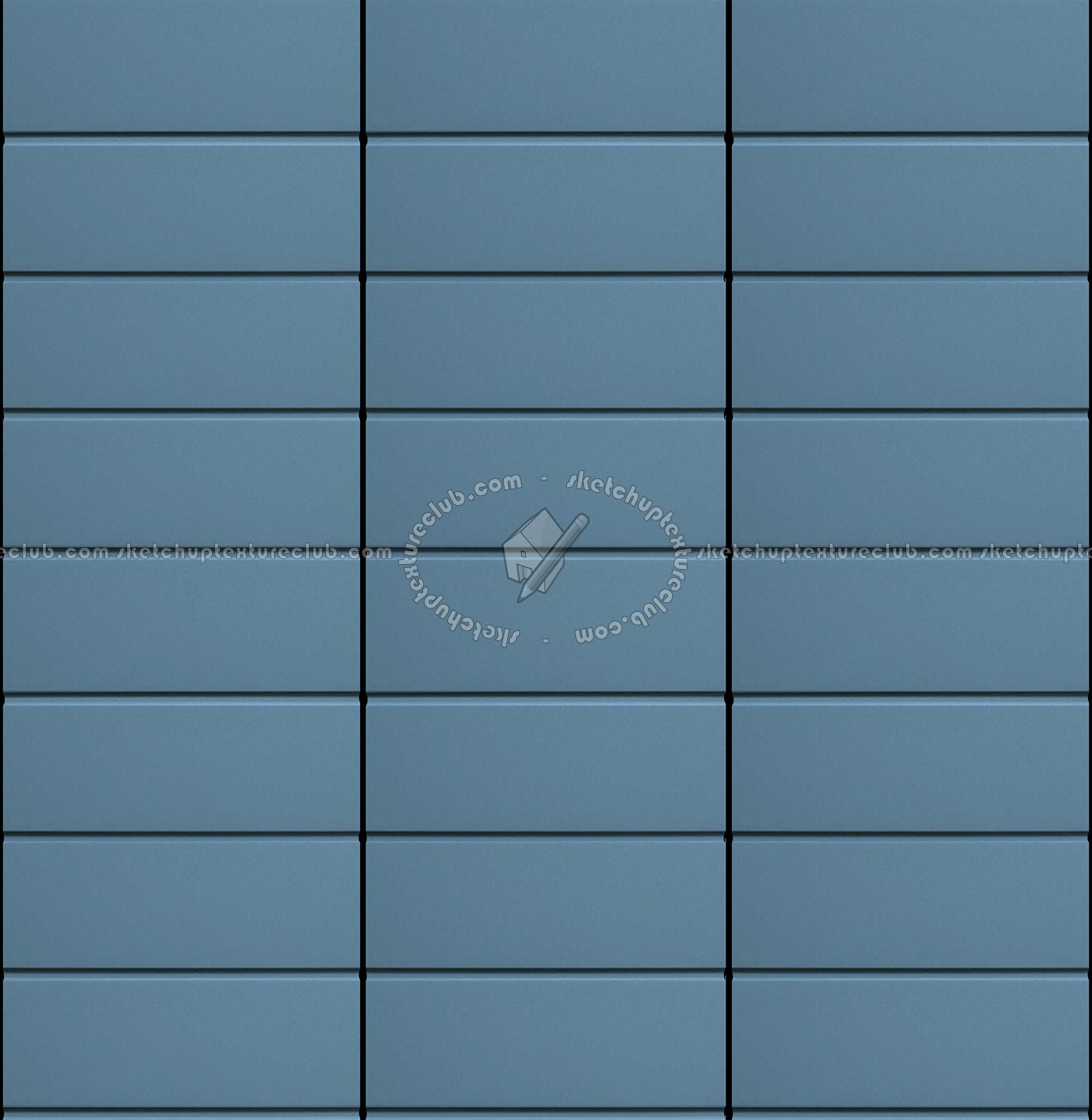 Textures   -   MATERIALS   -   METALS   -   Facades claddings  - Blue metal facade cladding texture seamless 10197 (seamless)