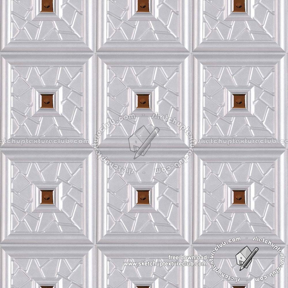 Textures   -   ARCHITECTURE   -   DECORATIVE PANELS   -   3D Wall panels   -   White panels  - Leather white interior 3d wall panel texture seamless 19742 (seamless)