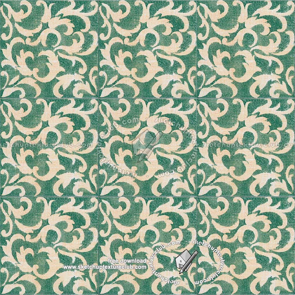 Textures   -   ARCHITECTURE   -   TILES INTERIOR   -   Ornate tiles   -   Mixed patterns  - Ornate ceramic tile texture seamless 20348 (seamless)