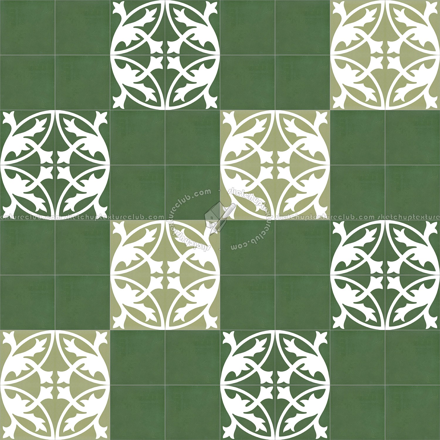 Textures   -   ARCHITECTURE   -   TILES INTERIOR   -   Cement - Encaustic   -   Encaustic  - Traditional encaustic cement ornate tile texture seamless 13533 (seamless)