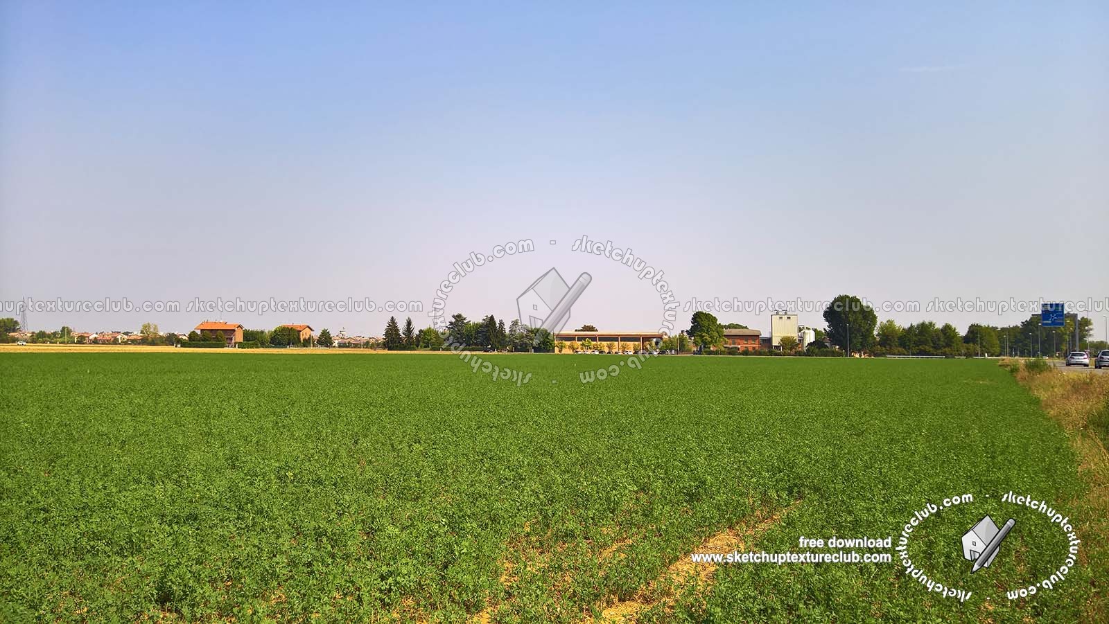 Textures   -   BACKGROUNDS & LANDSCAPES   -   NATURE   -   Countrysides & Hills  - Countrysides with village landscape texture 18022