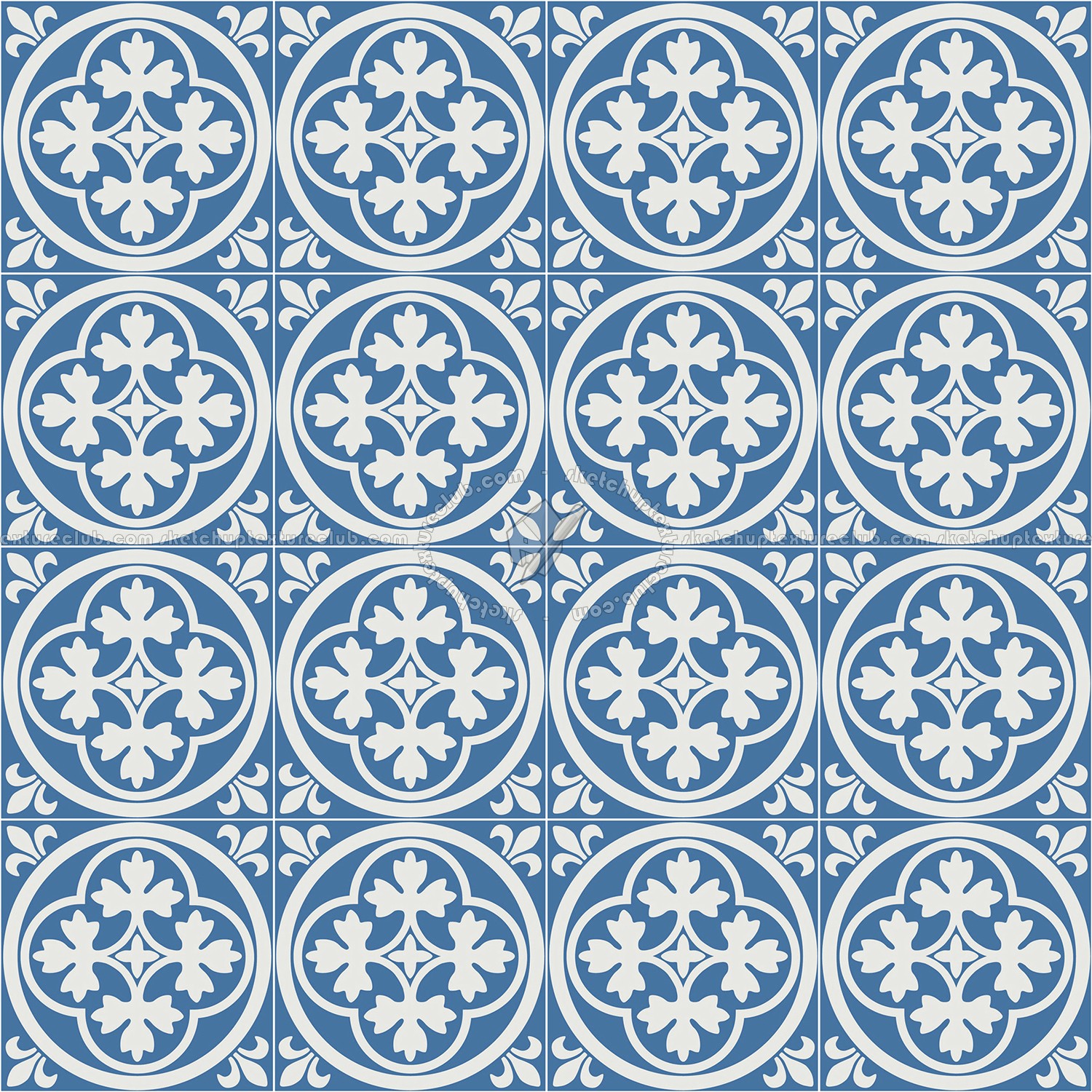 Textures   -   ARCHITECTURE   -   TILES INTERIOR   -   Cement - Encaustic   -   Victorian  - Victorian cement floor tile texture seamless 13753 (seamless)