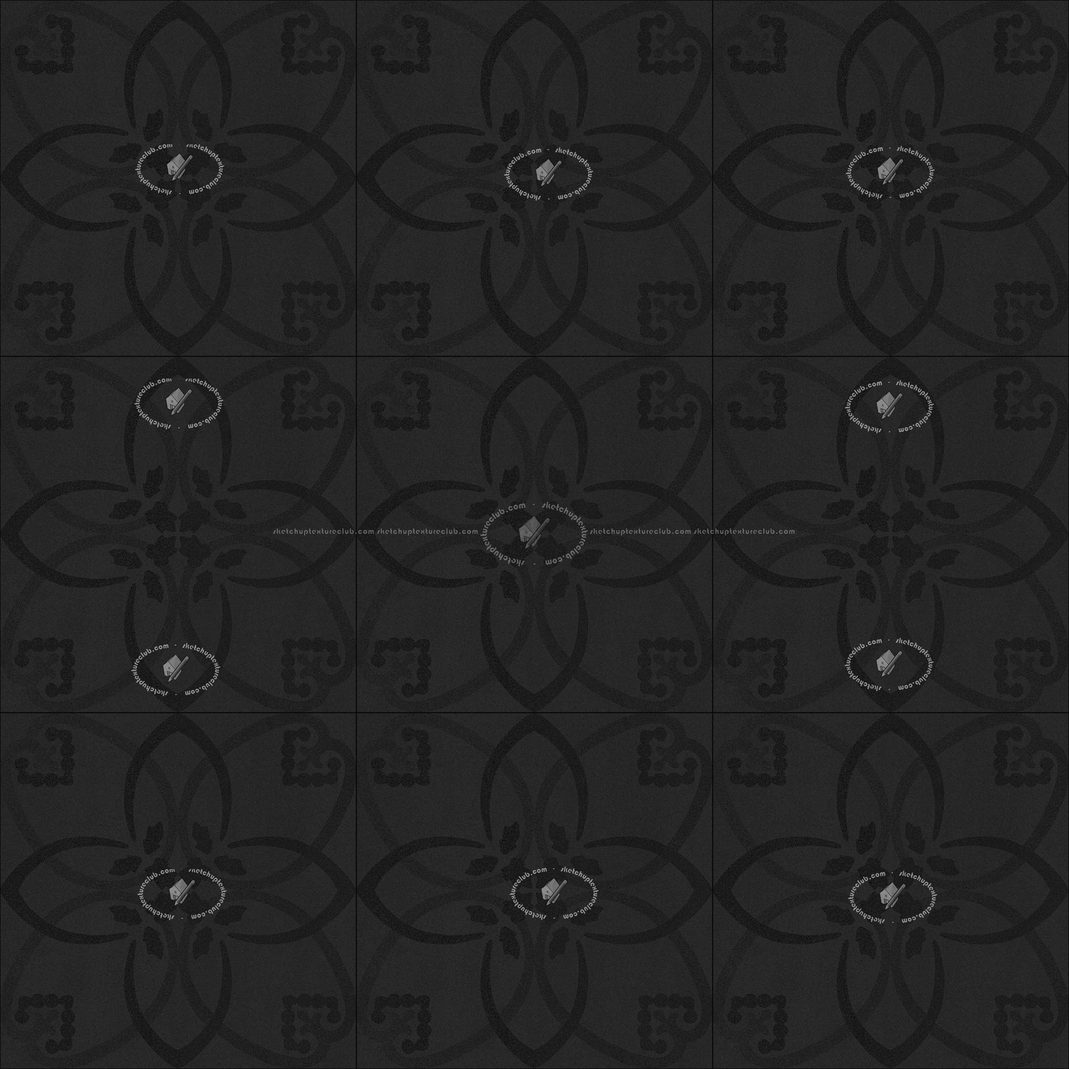 Textures   -   ARCHITECTURE   -   TILES INTERIOR   -   Cement - Encaustic   -   Cement  - Cement concrete tile texture seamless 21053 - Specular