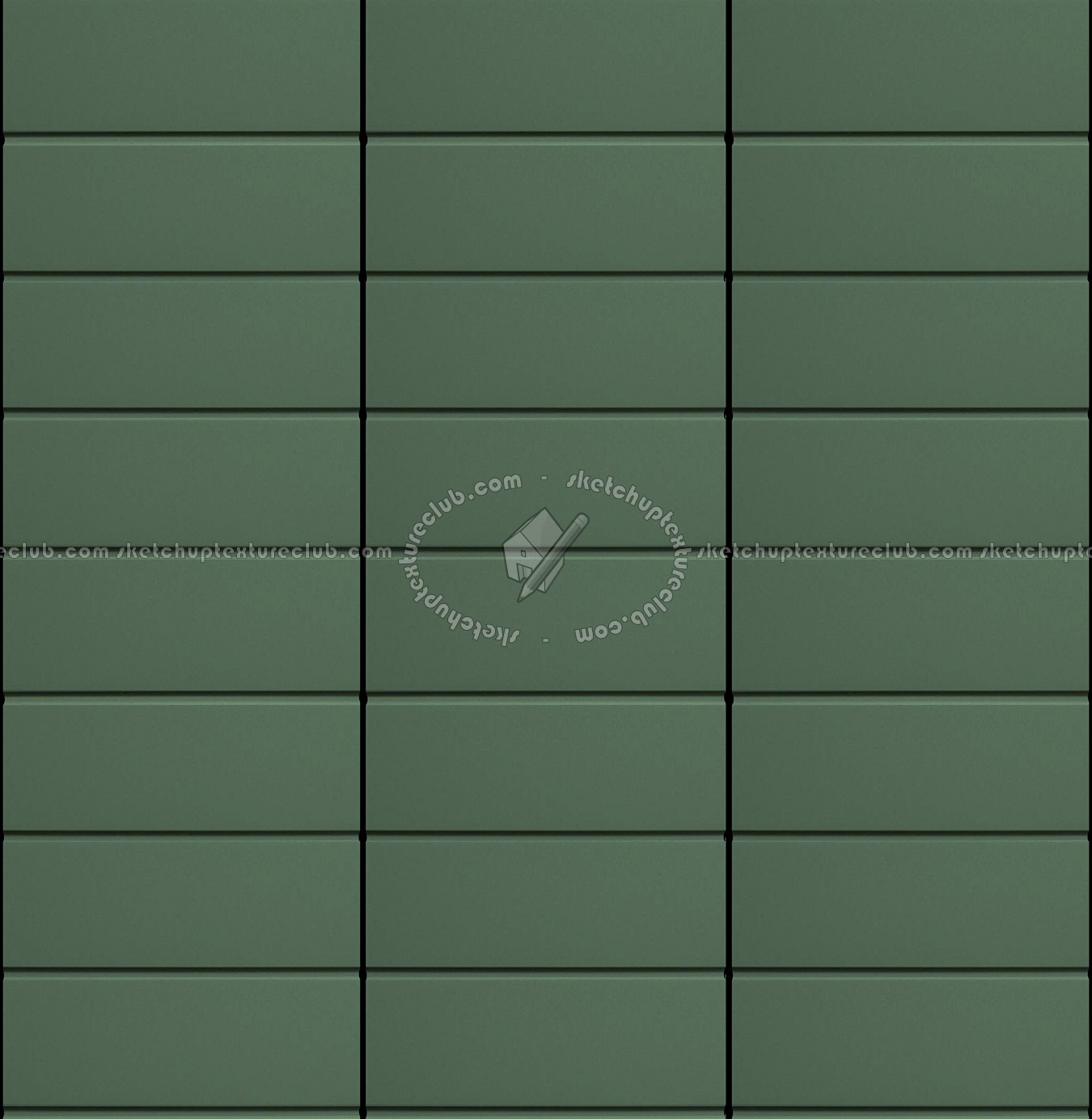 Textures   -   MATERIALS   -   METALS   -   Facades claddings  - Green metal facade cladding texture seamless 10200 (seamless)