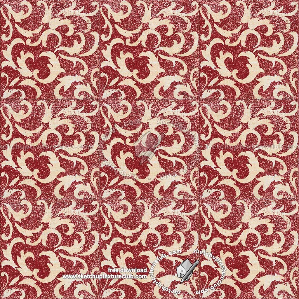 Textures   -   ARCHITECTURE   -   TILES INTERIOR   -   Ornate tiles   -   Mixed patterns  - Ornate ceramic tile texture seamless 20352 (seamless)