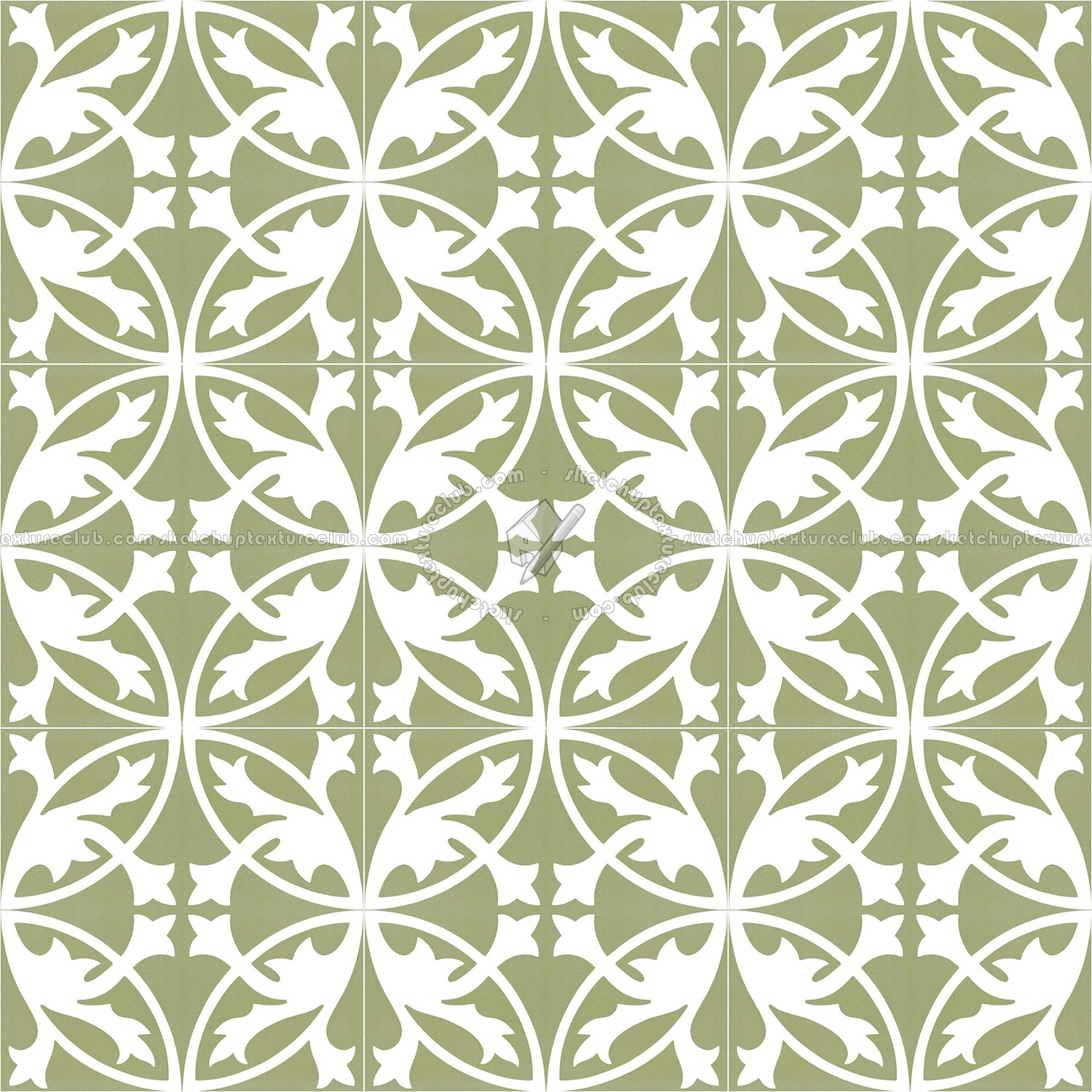 Textures   -   ARCHITECTURE   -   TILES INTERIOR   -   Cement - Encaustic   -   Encaustic  - Traditional encaustic cement ornate tile texture seamless 13538 (seamless)