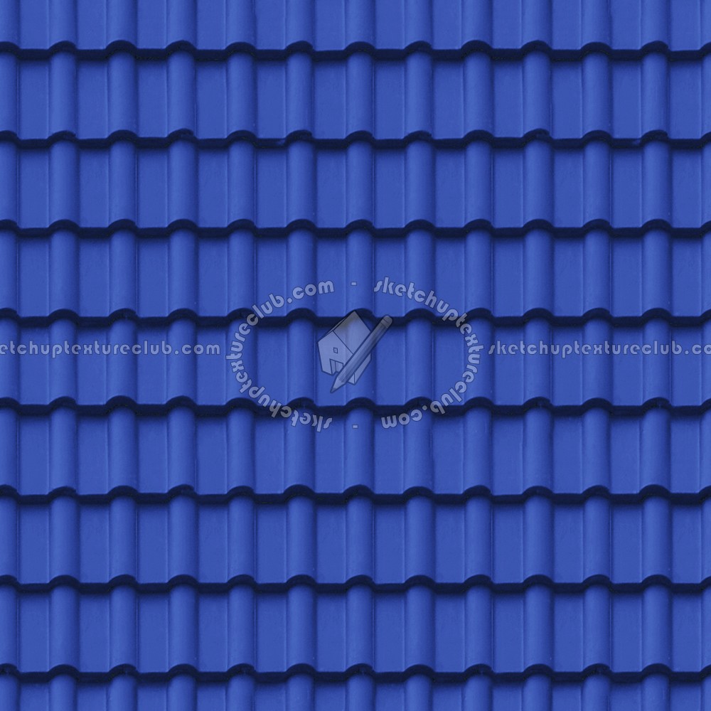 Textures   -   ARCHITECTURE   -   ROOFINGS   -   Clay roofs  - Blue clay roofing texture seamless 03444 (seamless)