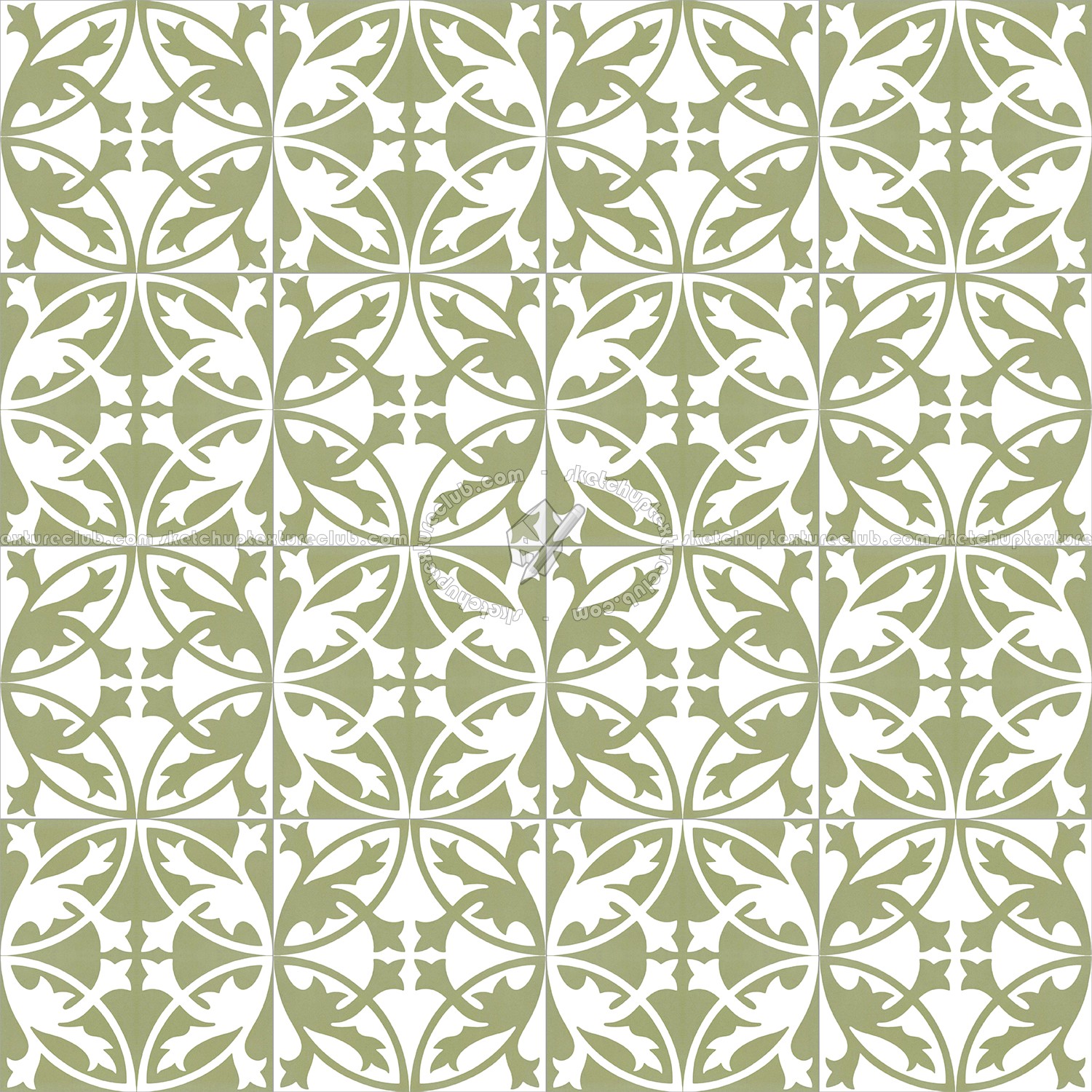 Textures   -   ARCHITECTURE   -   TILES INTERIOR   -   Cement - Encaustic   -   Encaustic  - Traditional encaustic cement ornate tile texture seamless 13539 (seamless)