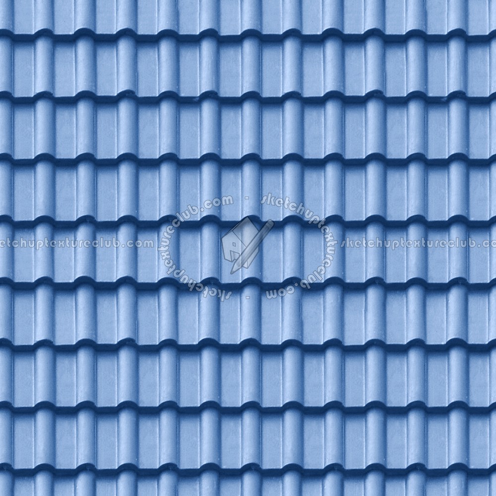 Textures   -   ARCHITECTURE   -   ROOFINGS   -   Clay roofs  - Blue clay roofing texture seamless 03445 (seamless)