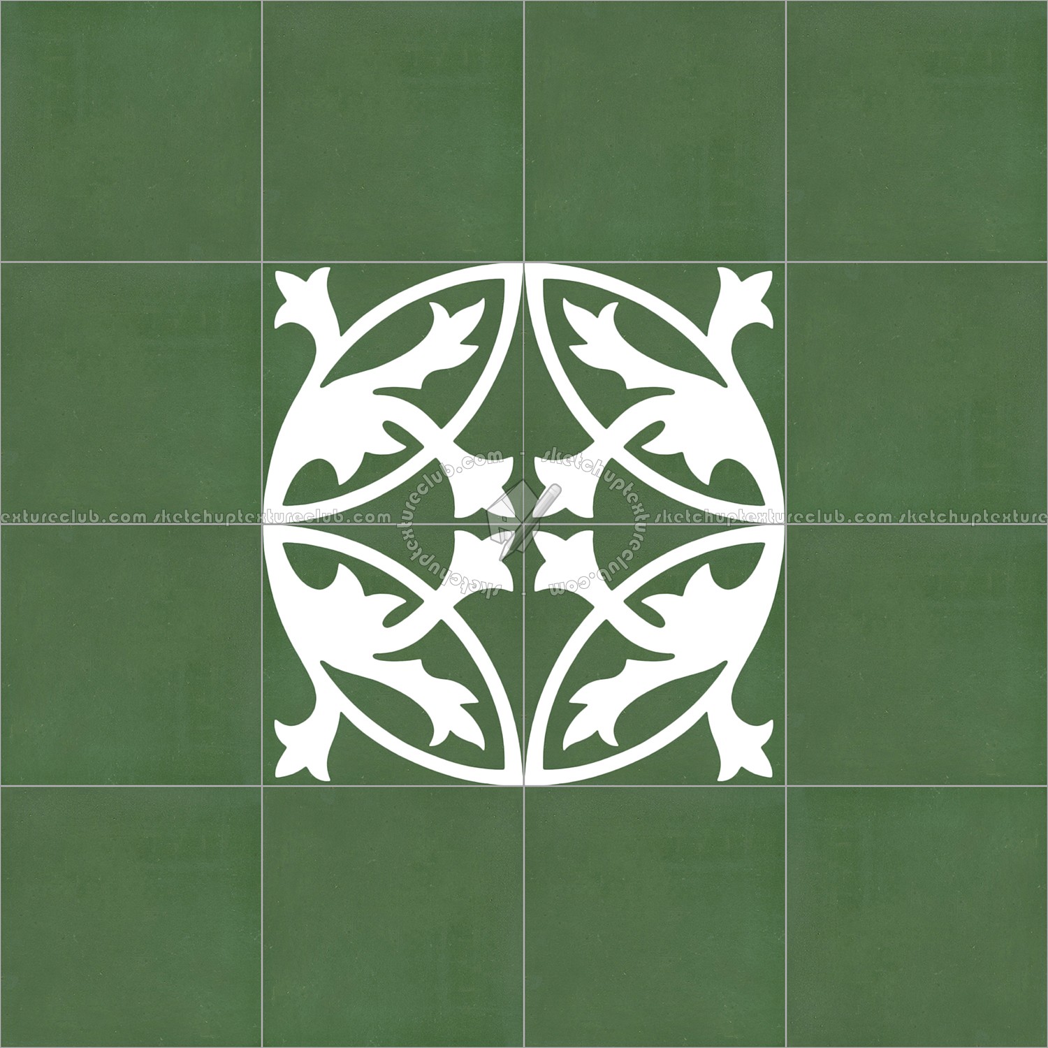 Textures   -   ARCHITECTURE   -   TILES INTERIOR   -   Cement - Encaustic   -   Encaustic  - Traditional encaustic cement ornate tile texture seamless 13540 (seamless)
