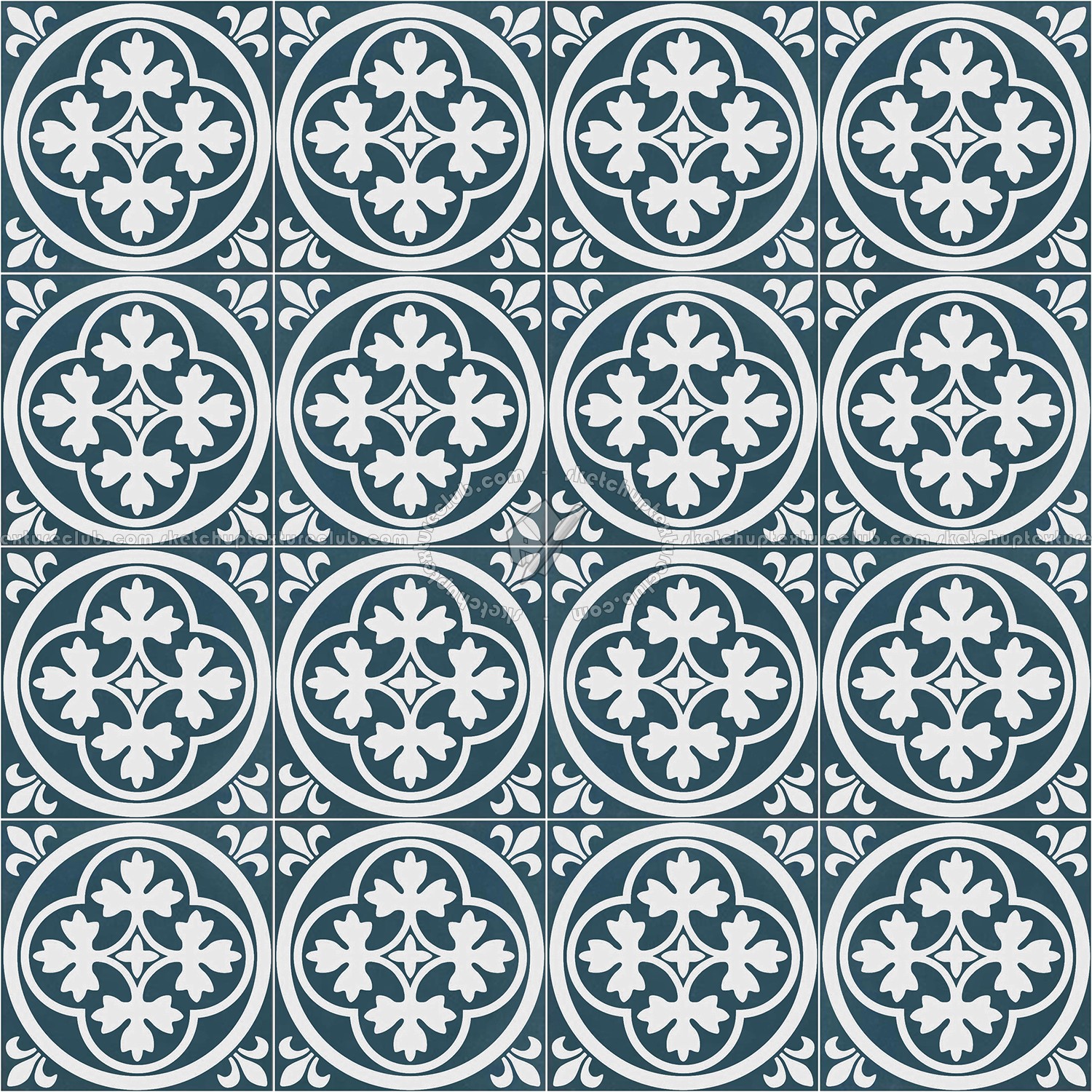 Textures   -   ARCHITECTURE   -   TILES INTERIOR   -   Cement - Encaustic   -   Victorian  - Victorian cement floor tile texture seamless 13759 (seamless)