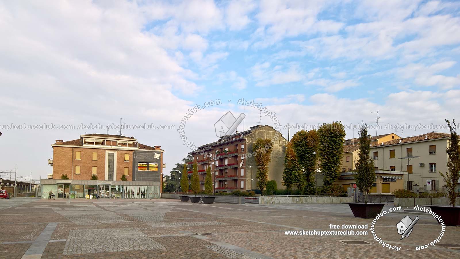 Textures   -   BACKGROUNDS & LANDSCAPES   -   CITY & TOWNS  - Italy urban area landscape background 19509